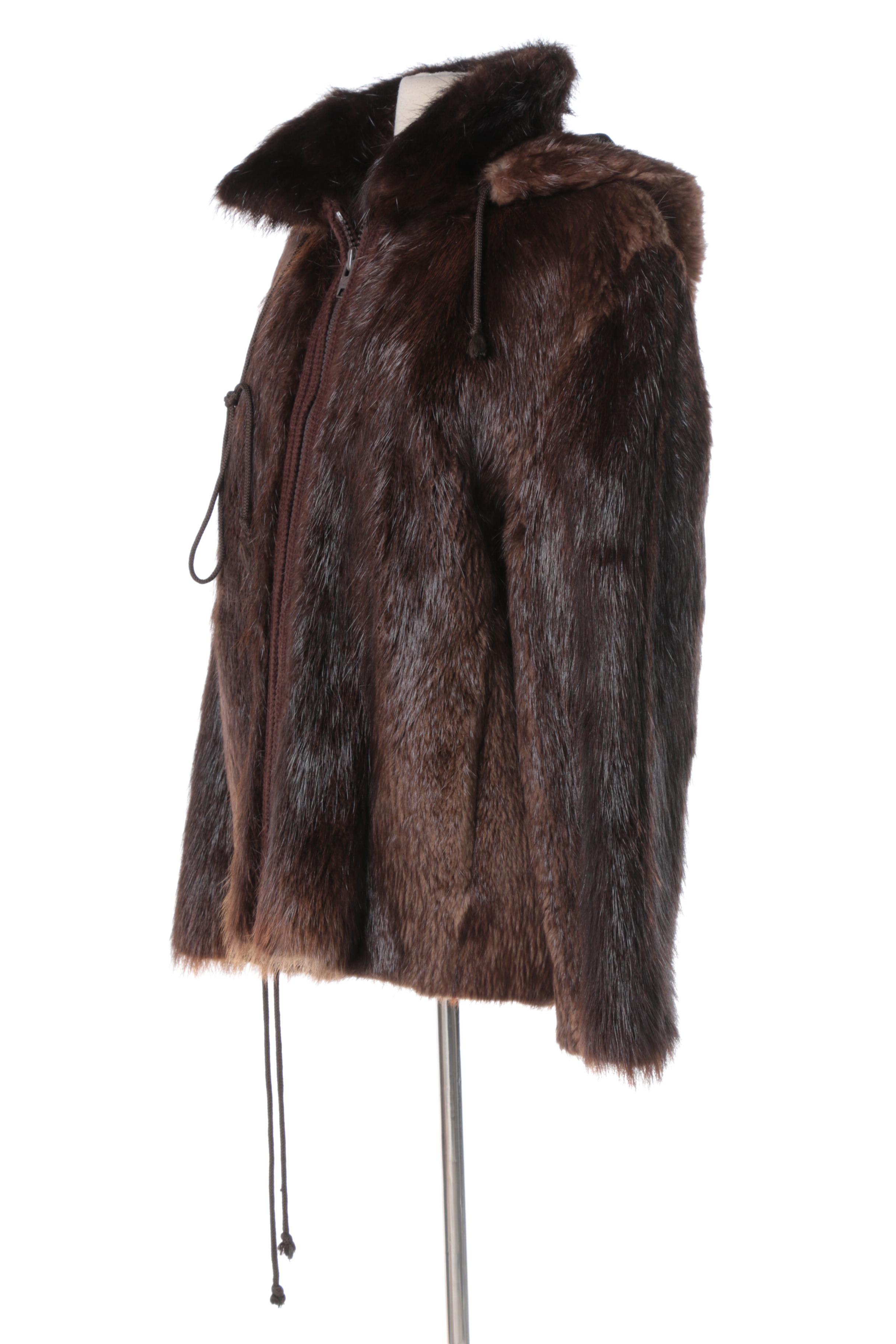 Men's Vintage Beaver Fur Coat EBTH