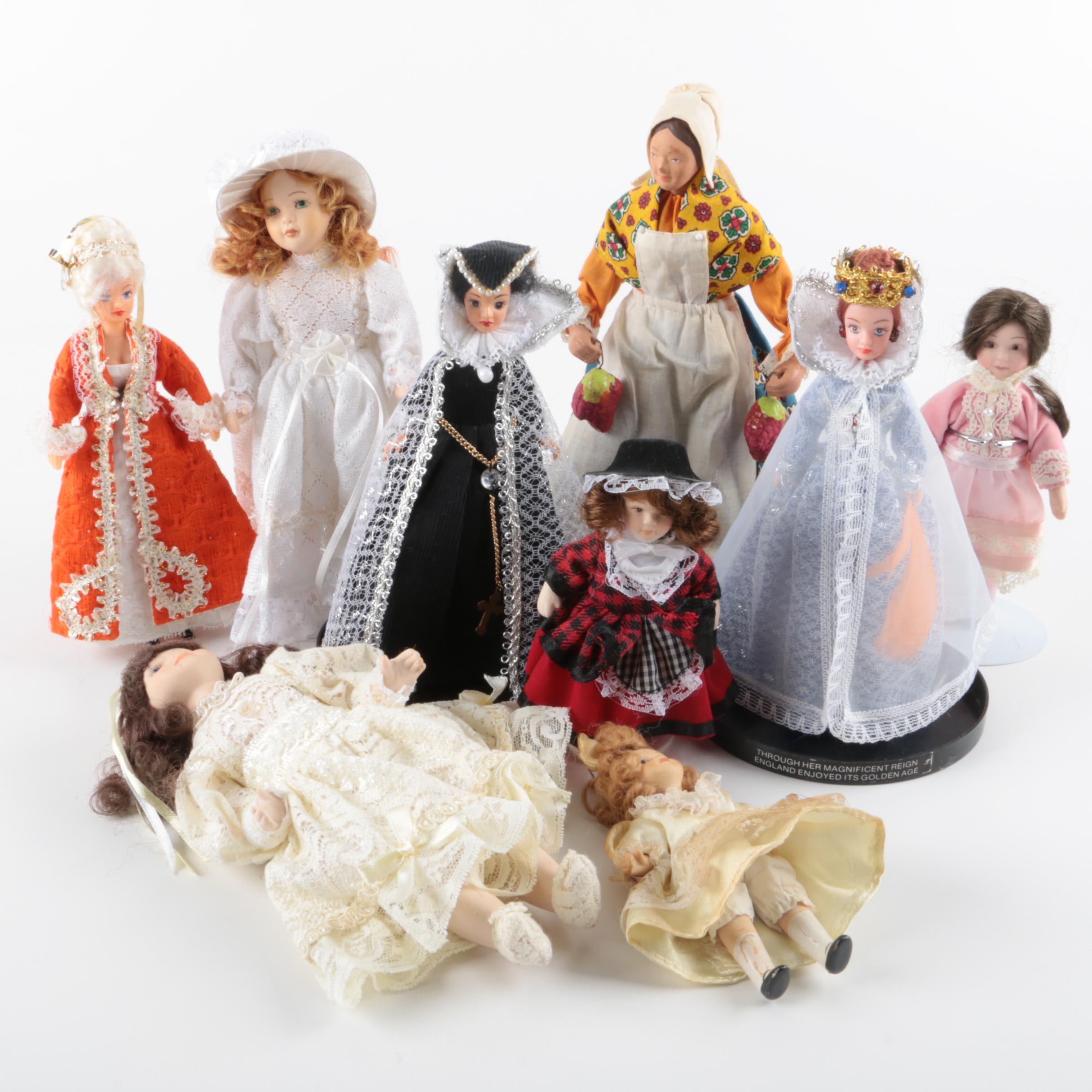 fancy porcelain dolls