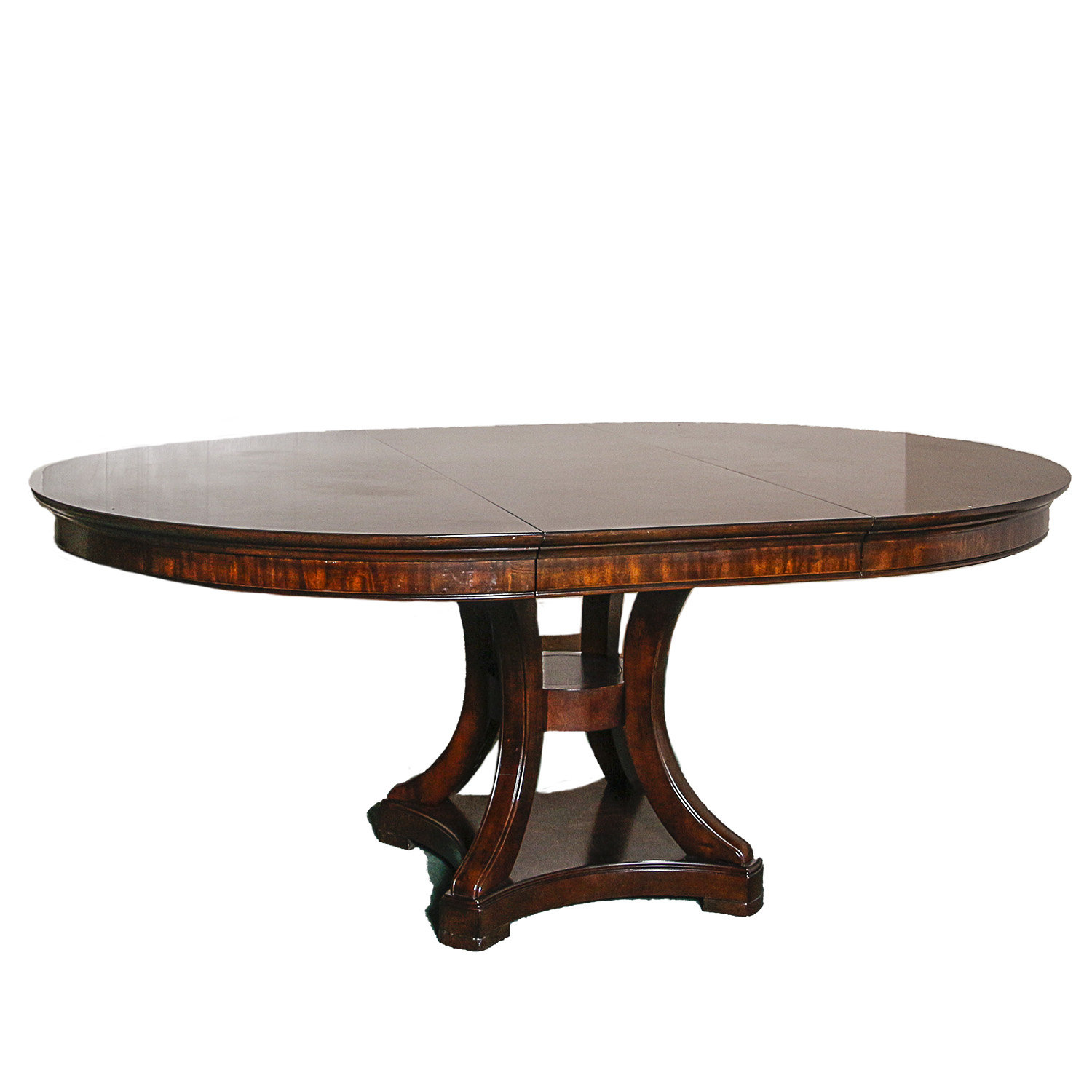 Birdcage Pedestal Dining Table with Extension Leaf EBTH