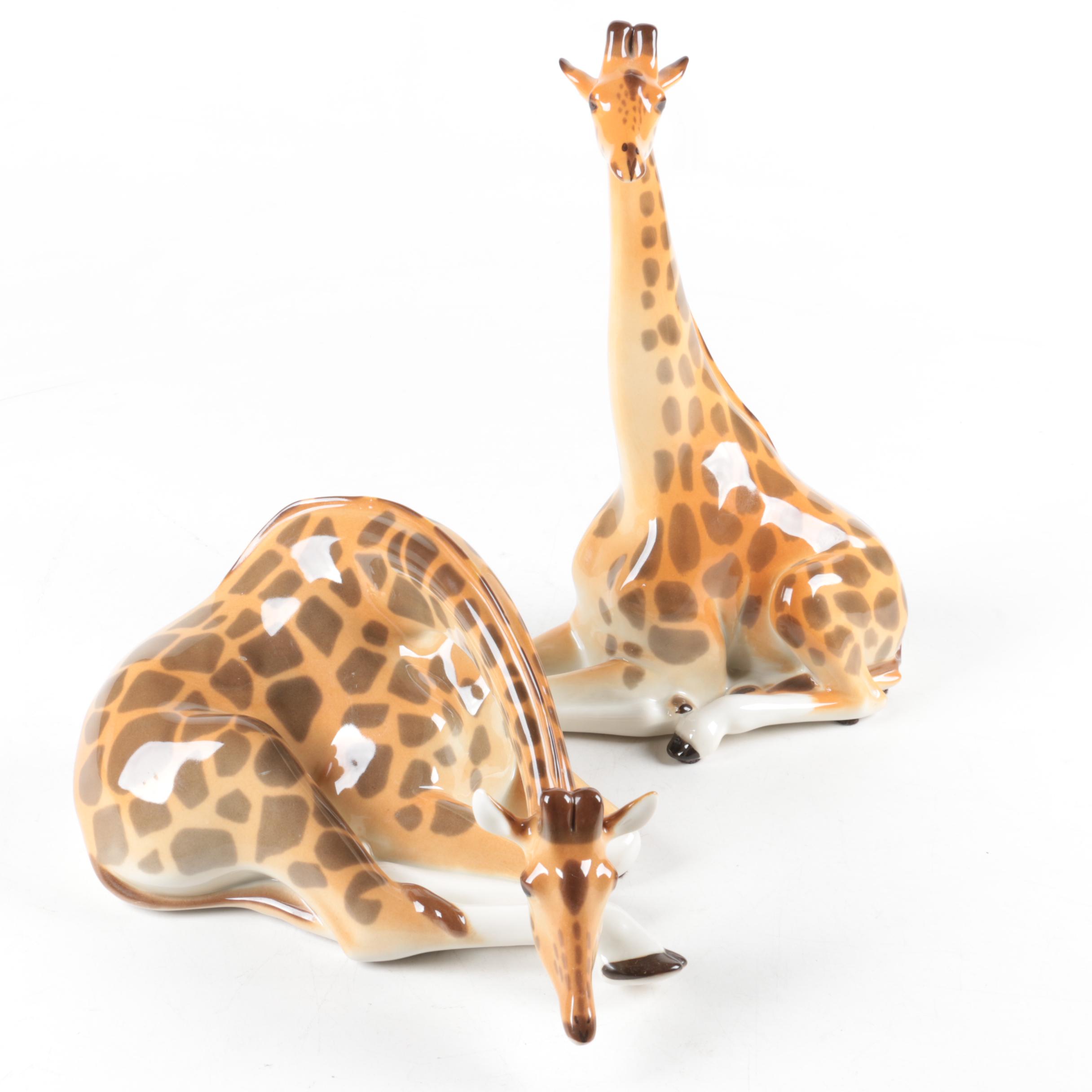 Ceramic Giraffe Figurines EBTH