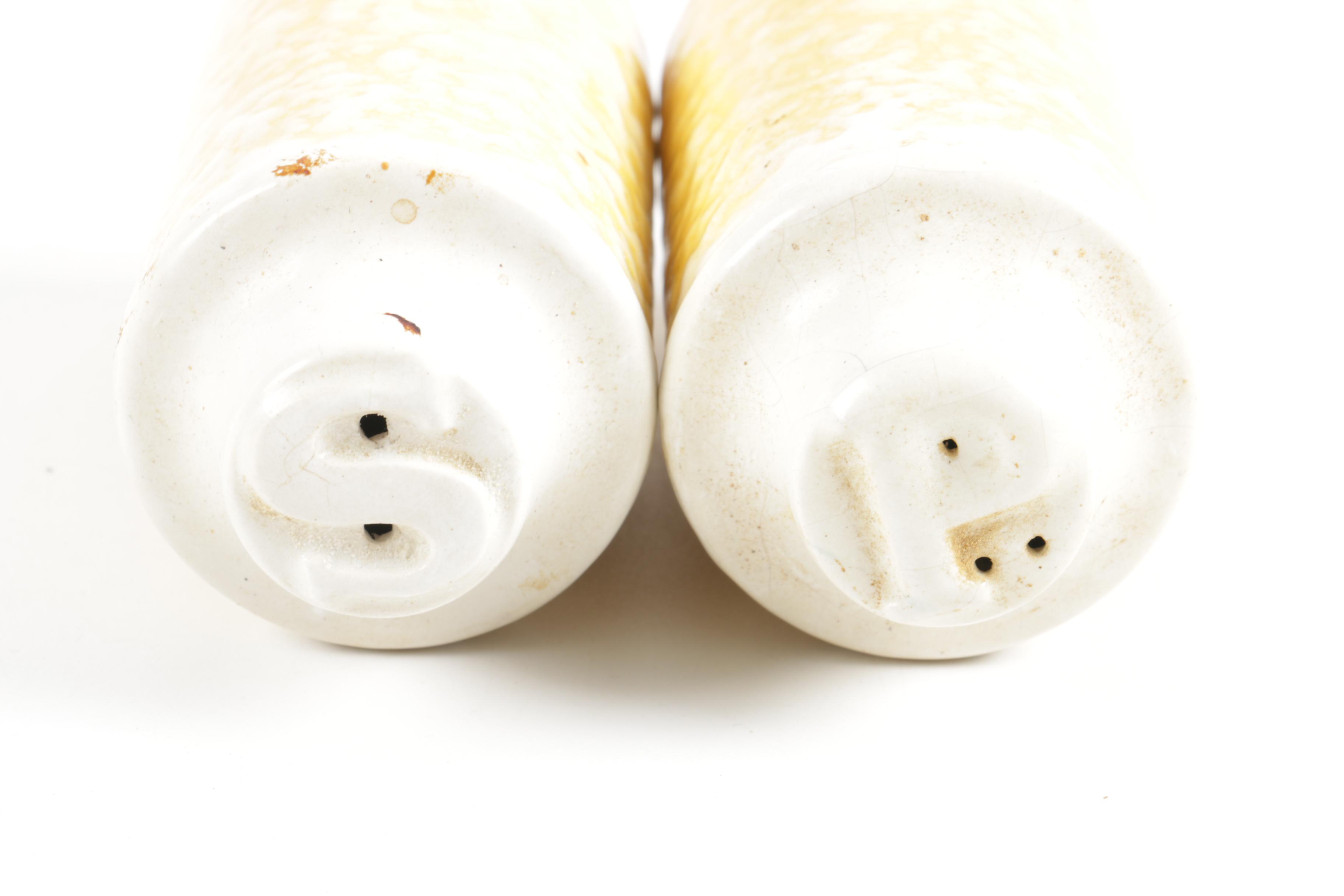 Vintage Yellow Ceramic Salt and Pepper Shakers EBTH