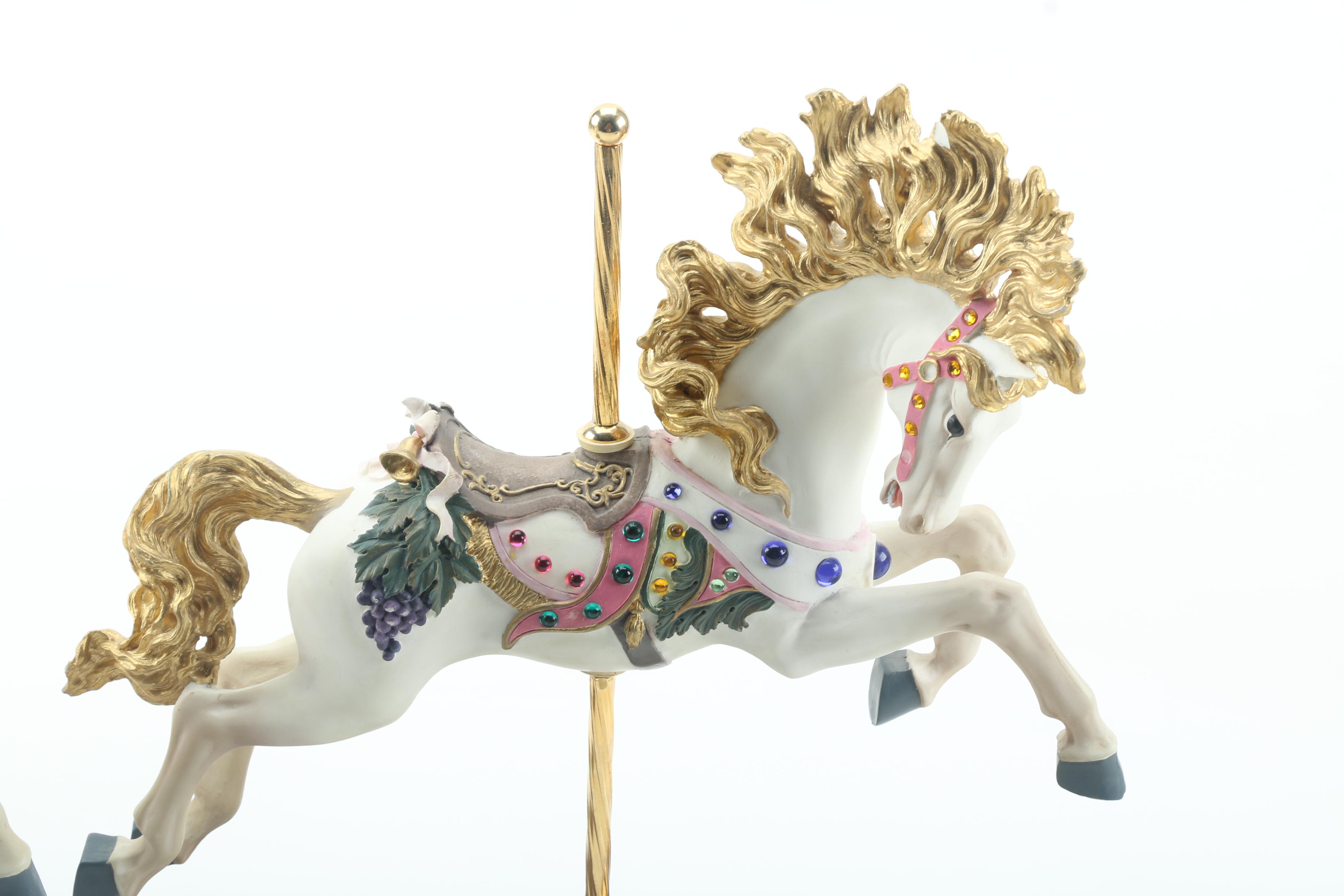 San Francisco Music Box Co "Lily Belle" Limited Edition Carousel Horses
