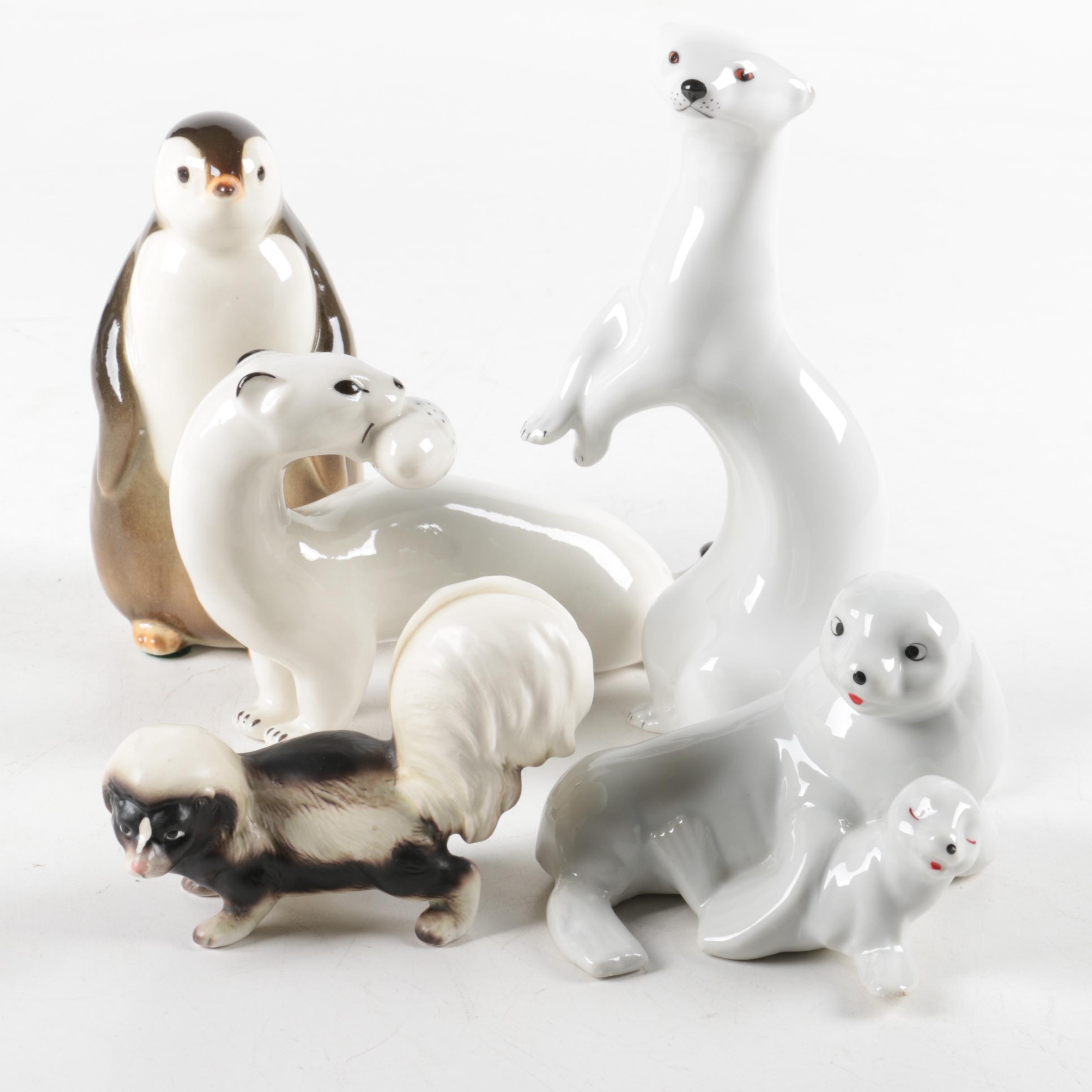 Porcelain Animal Figurines Featuring The Royal Factory of Lomonosov EBTH