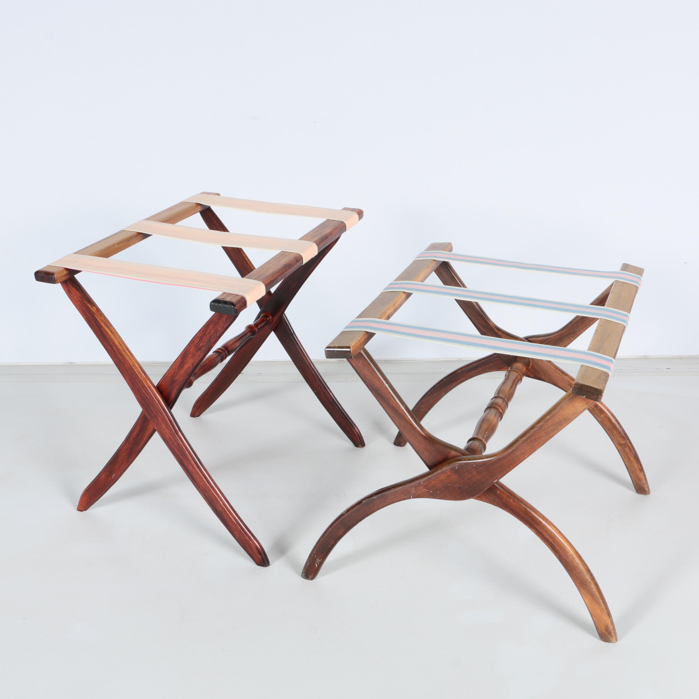 Folding Wooden Tray Stands EBTH