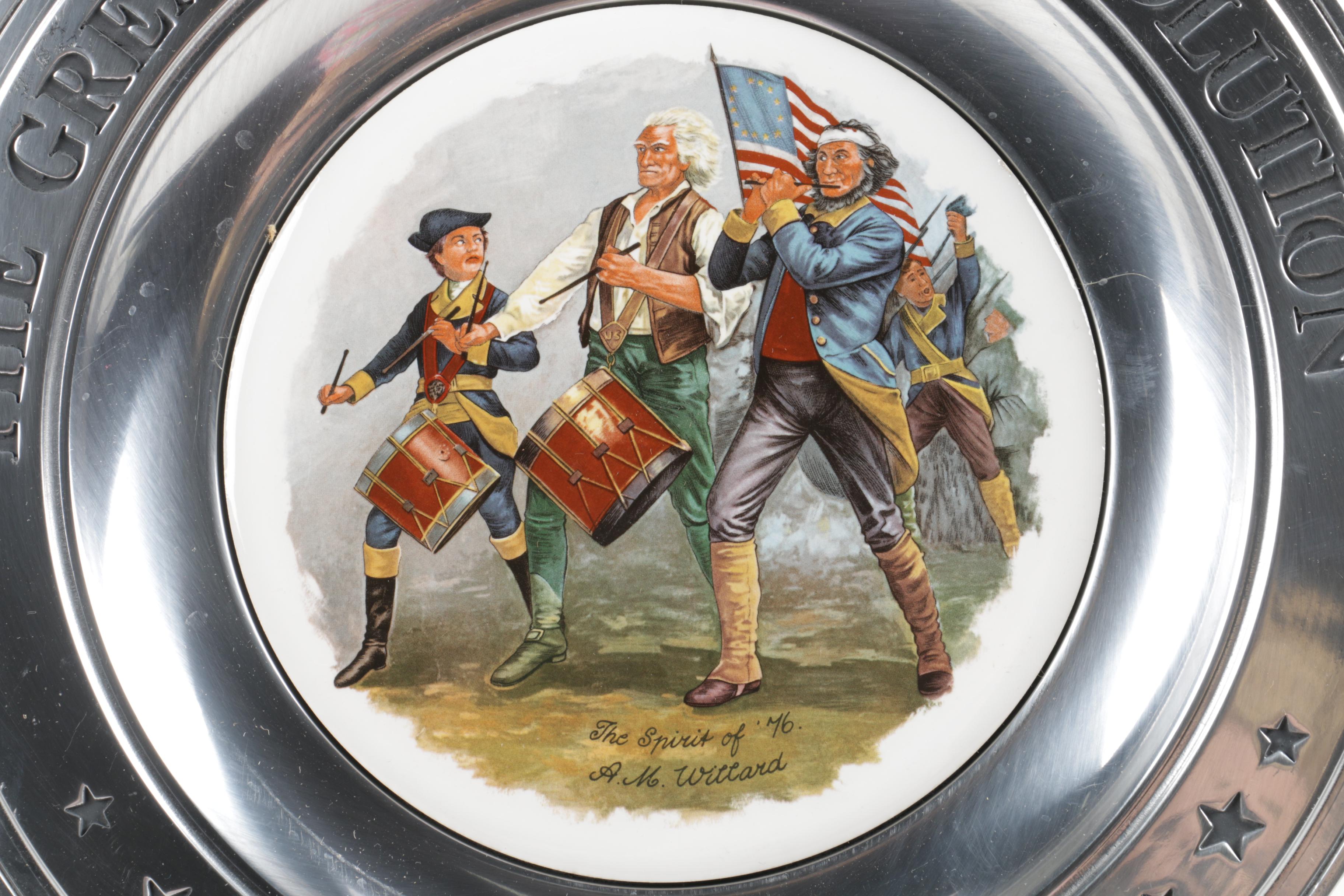 Williamsport Foundry Great American Revolution Pewter Plates EBTH