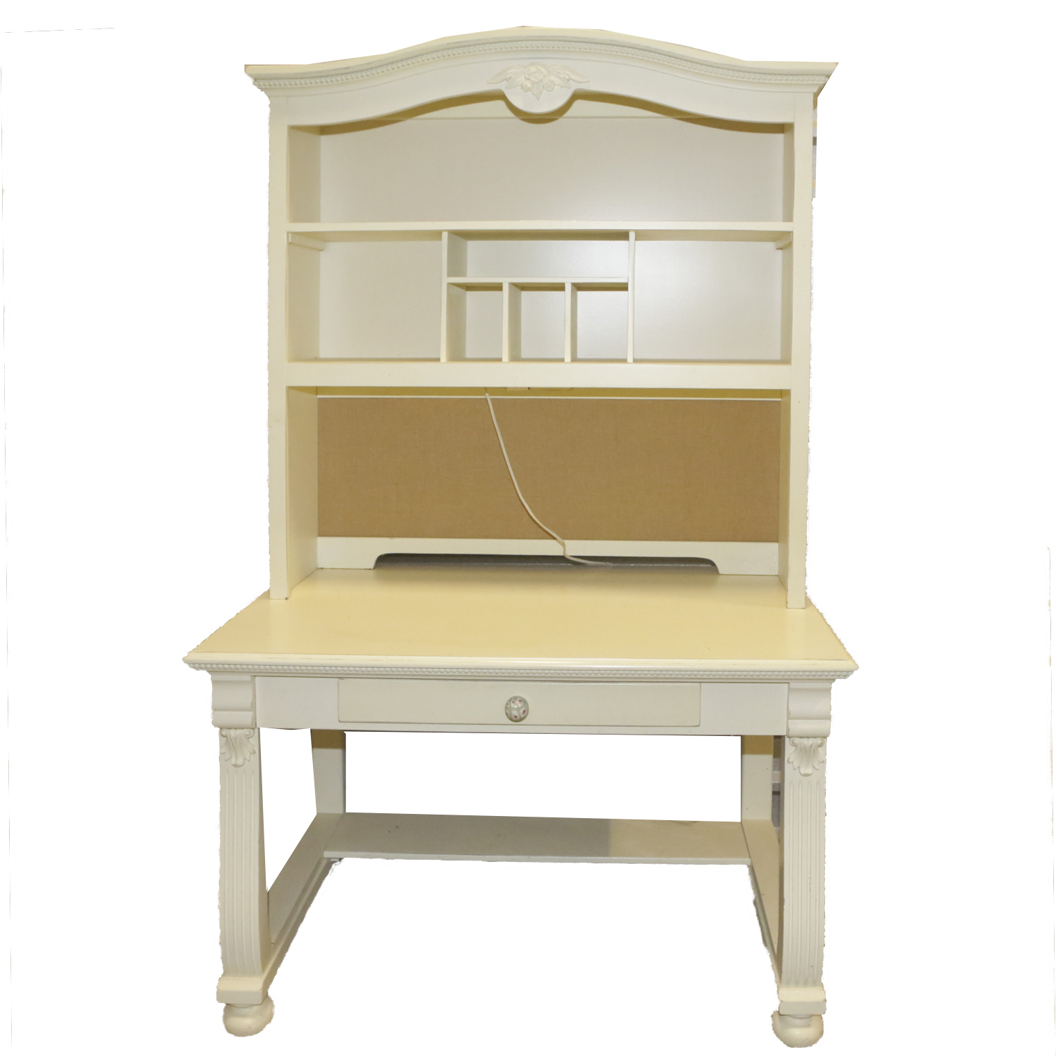 White Desk with Hutch by Lexington EBTH