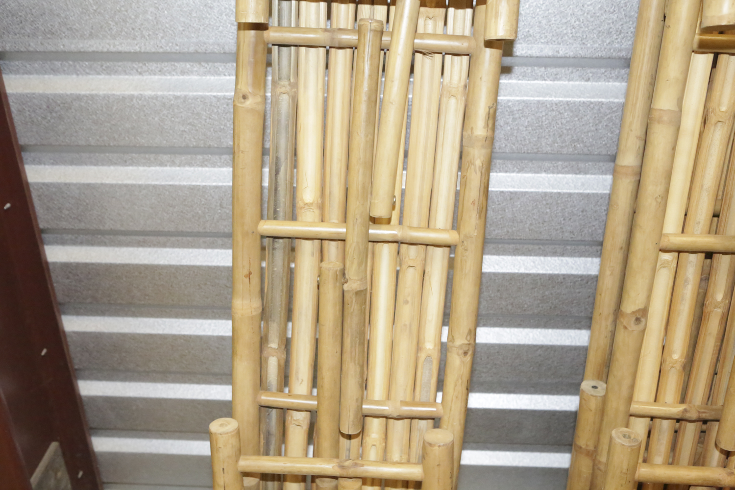 Folding Bamboo Bench EBTH