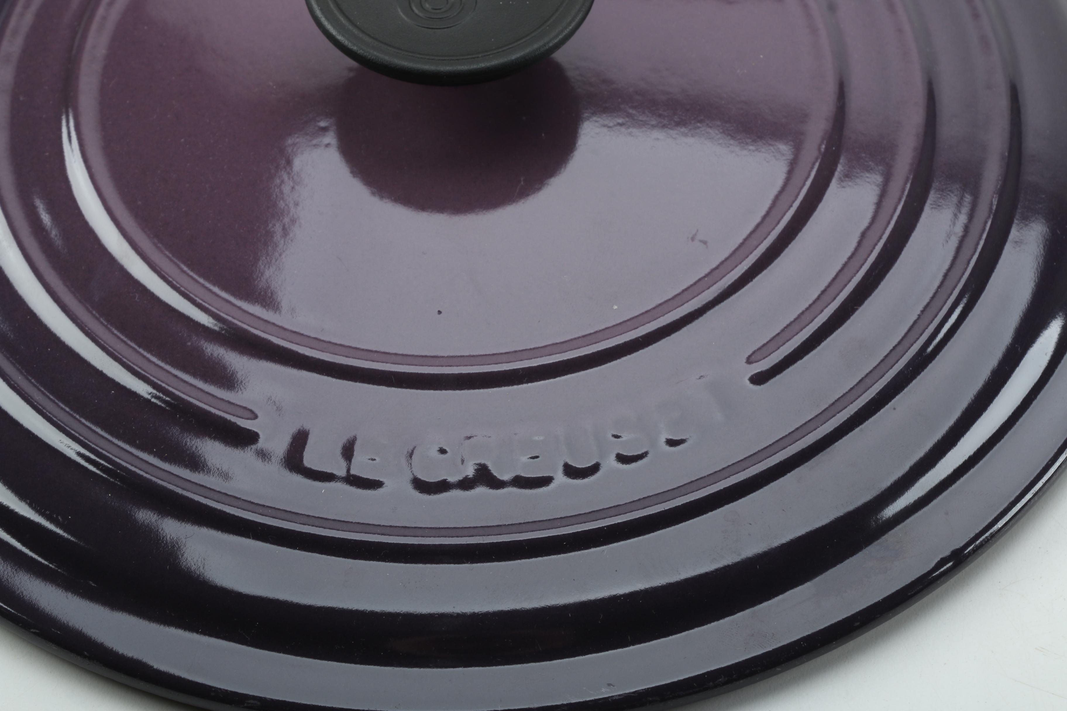 Le Creuset Purple "Cassis" Round Dutch Oven EBTH