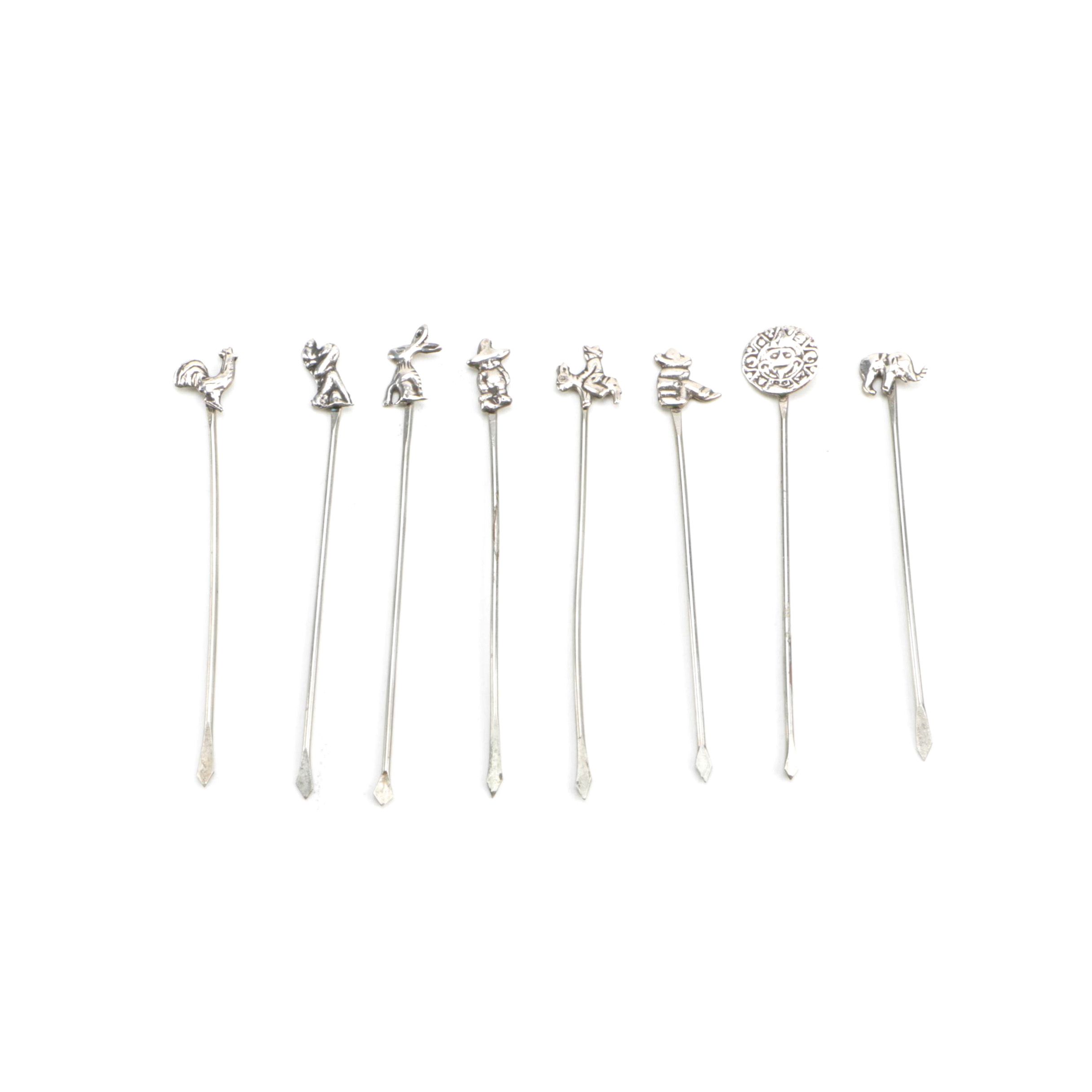 Vintage Sterling Silver Cocktail Picks EBTH