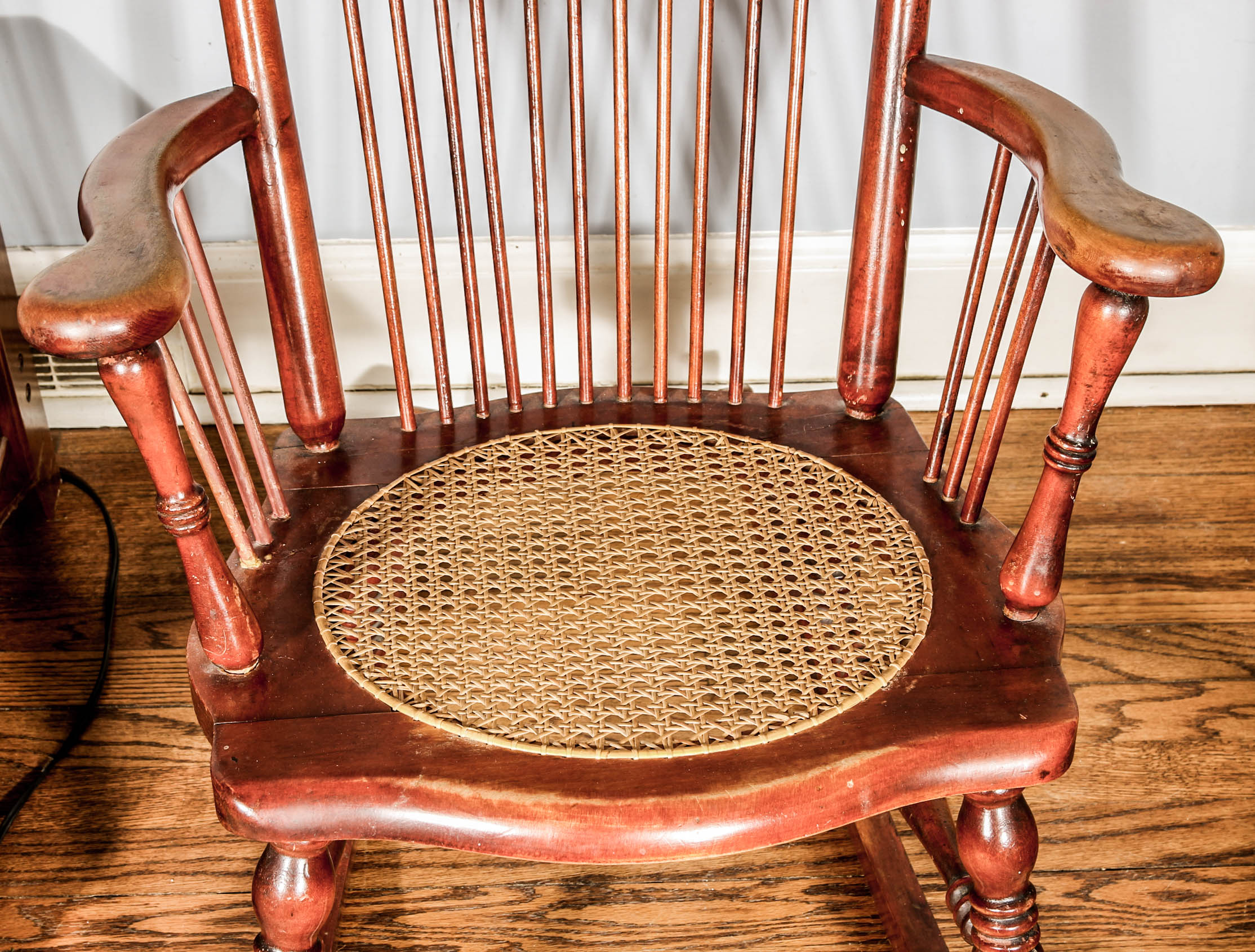 Vintage Cane Seat Rocking Chair EBTH