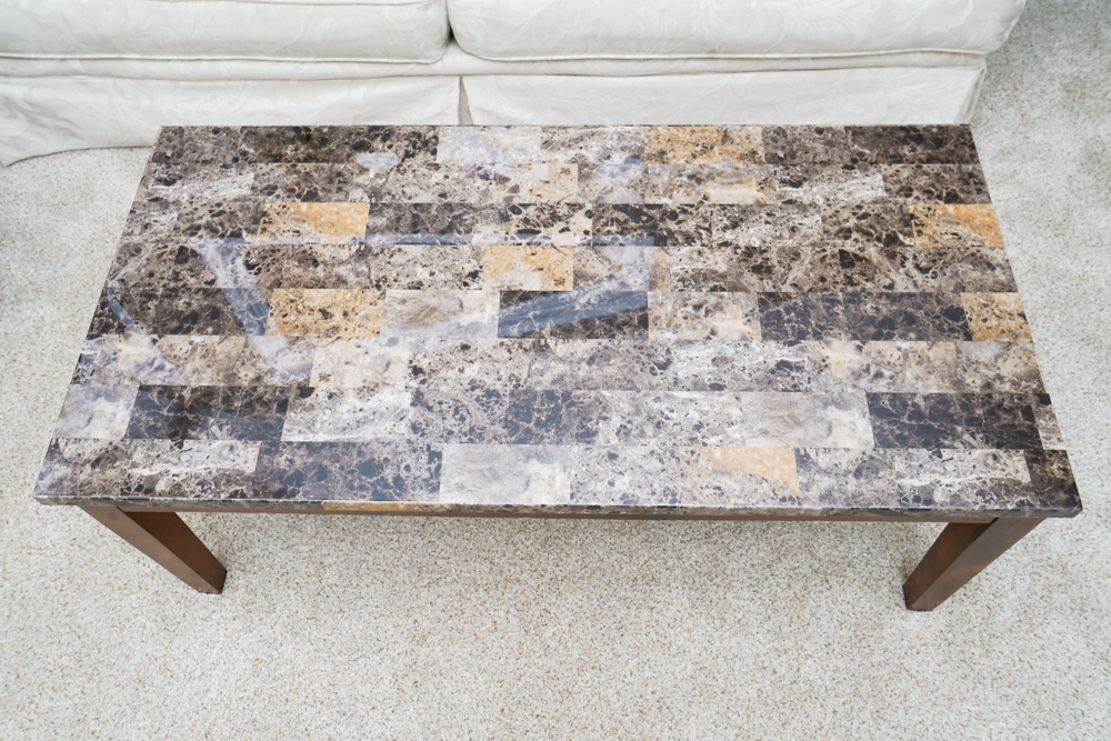 Faux Stone Coffee Table EBTH