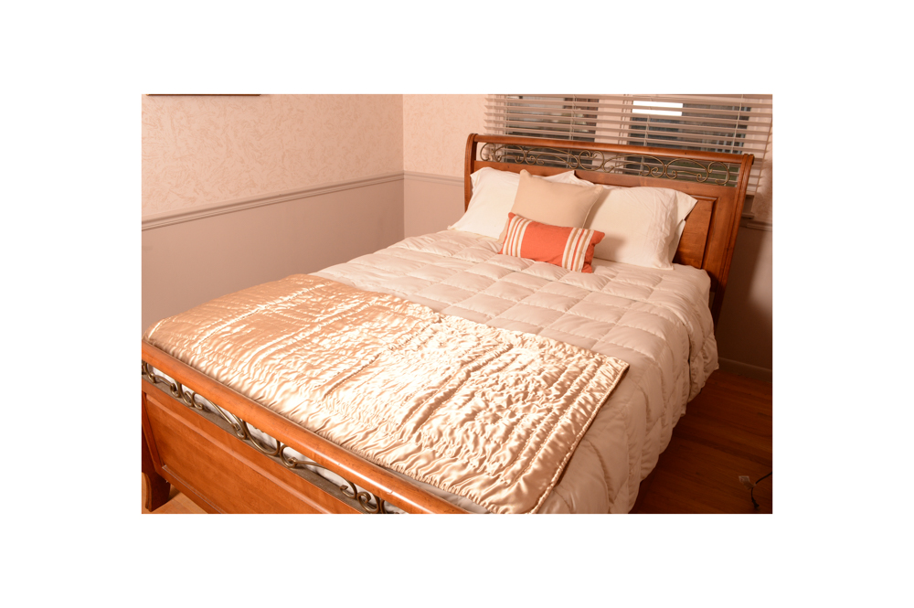 Maple Sleigh FullSize Bed EBTH