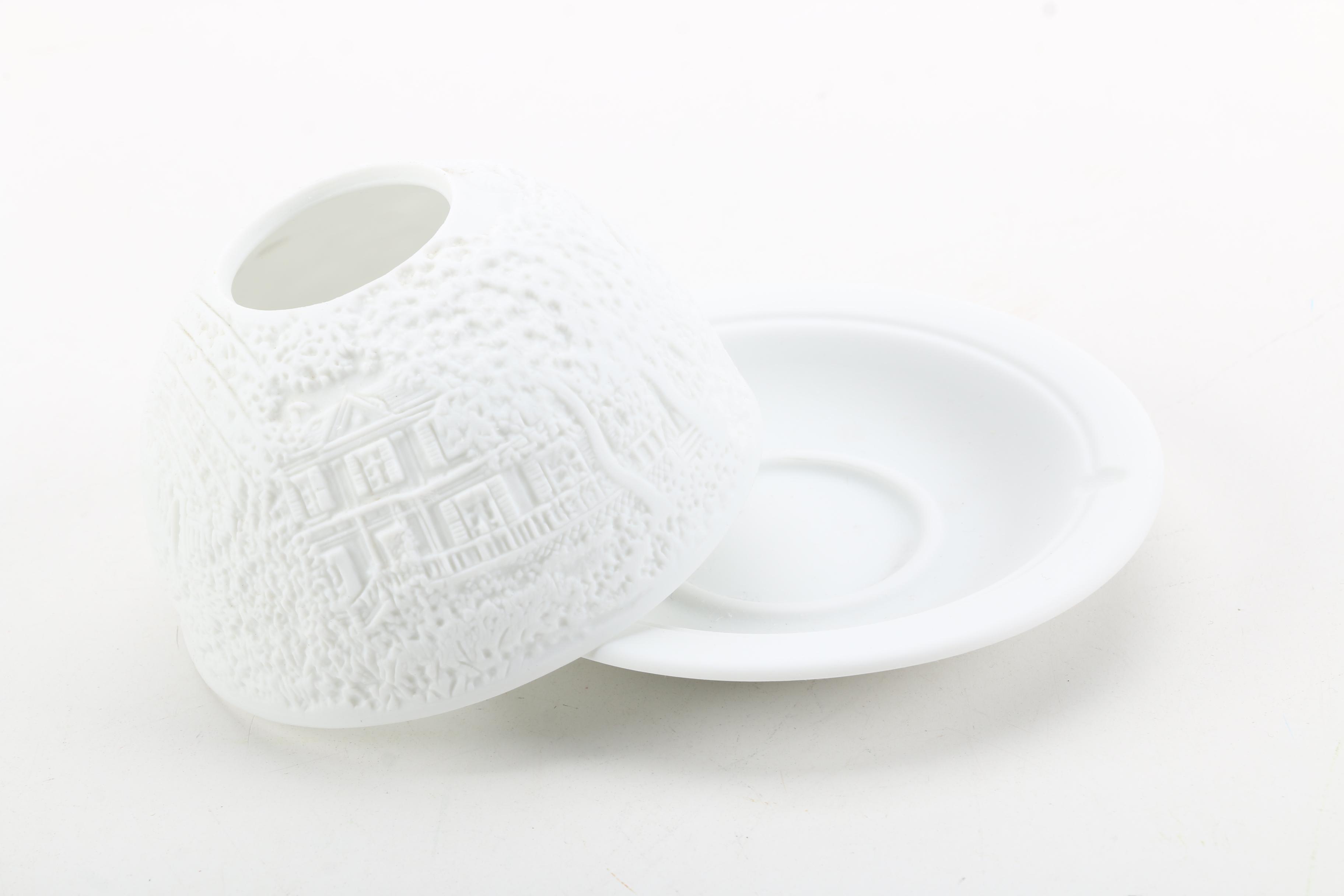 Bernardaud Limoges Lithophane Porcelain Votive Candle Holder EBTH
