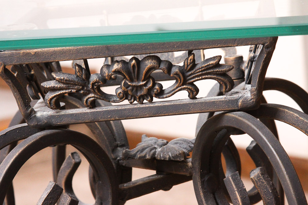 Glass Top Plant Stand EBTH