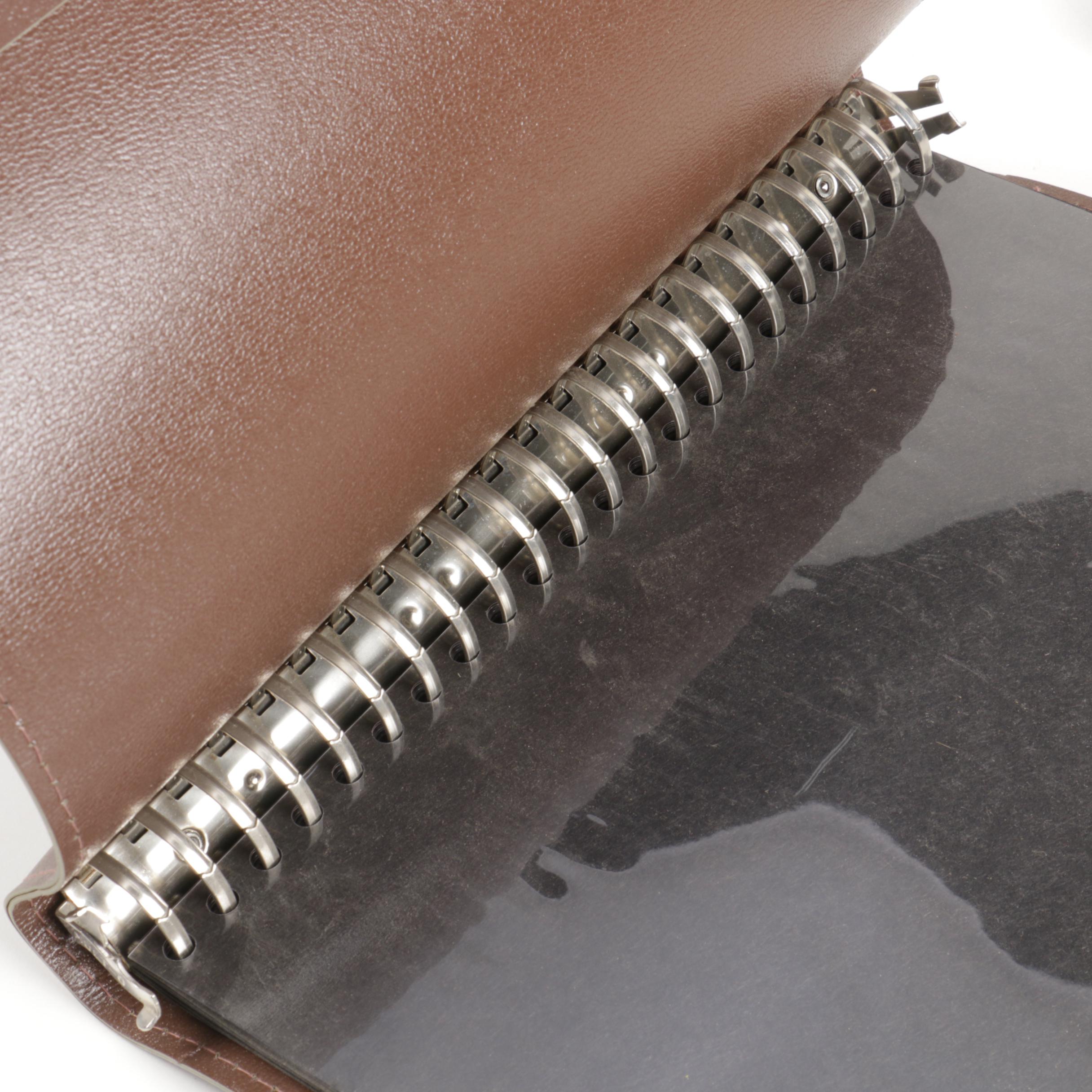 Brown Leather Binders EBTH