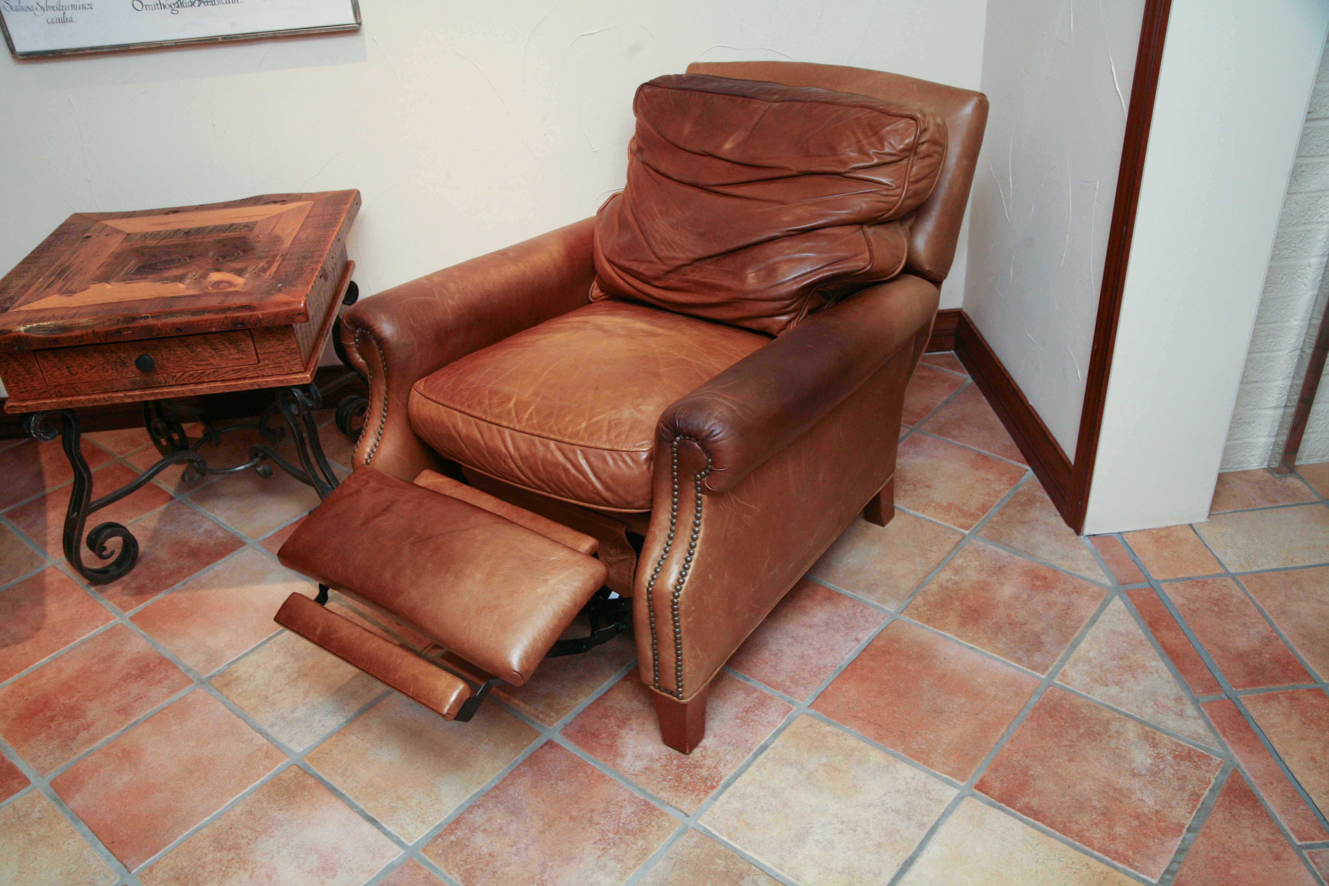 Vintage Leather Reclining Chair EBTH