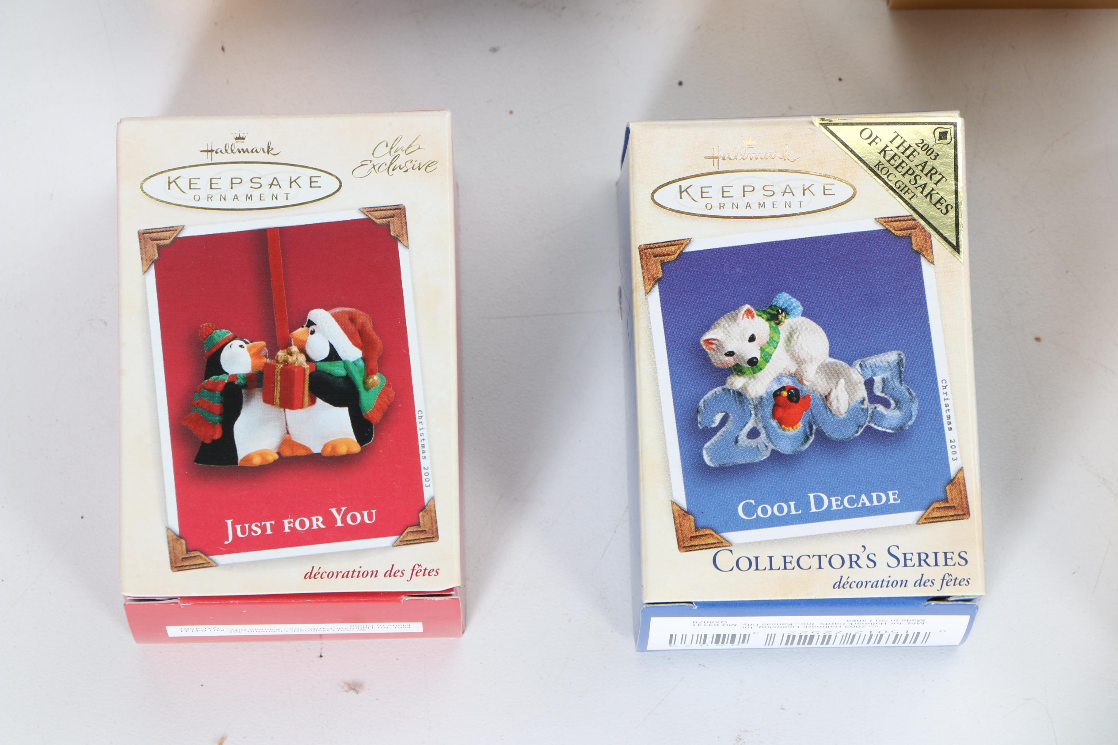 Hallmark Keepsake Ornaments and Storage Box EBTH