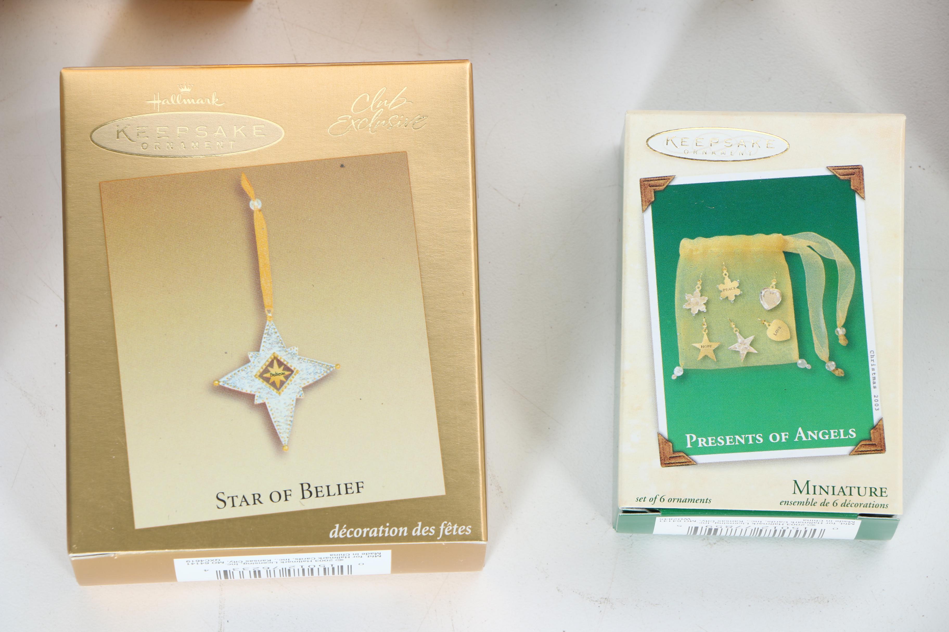 Hallmark Keepsake Ornaments and Storage Box EBTH