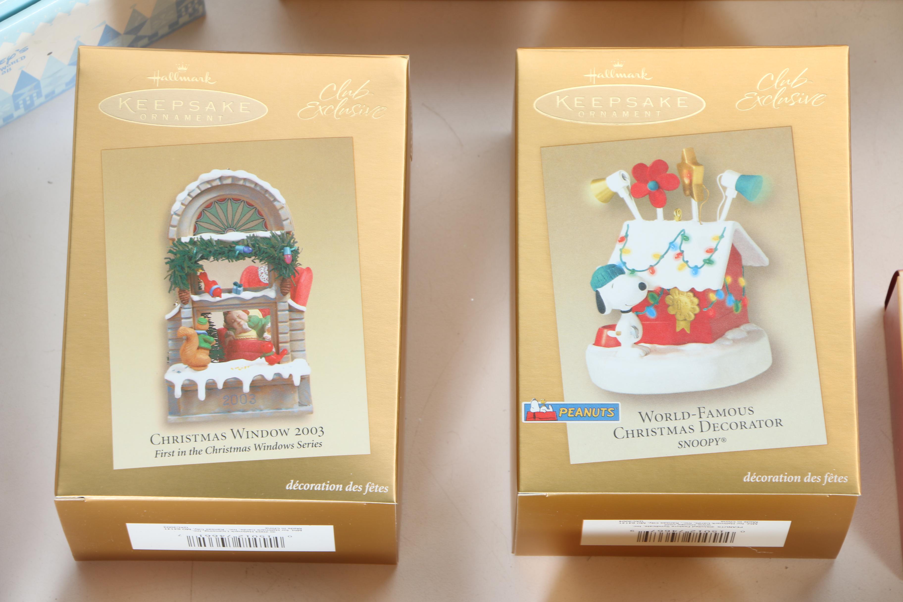 Hallmark Keepsake Ornaments and Storage Box EBTH