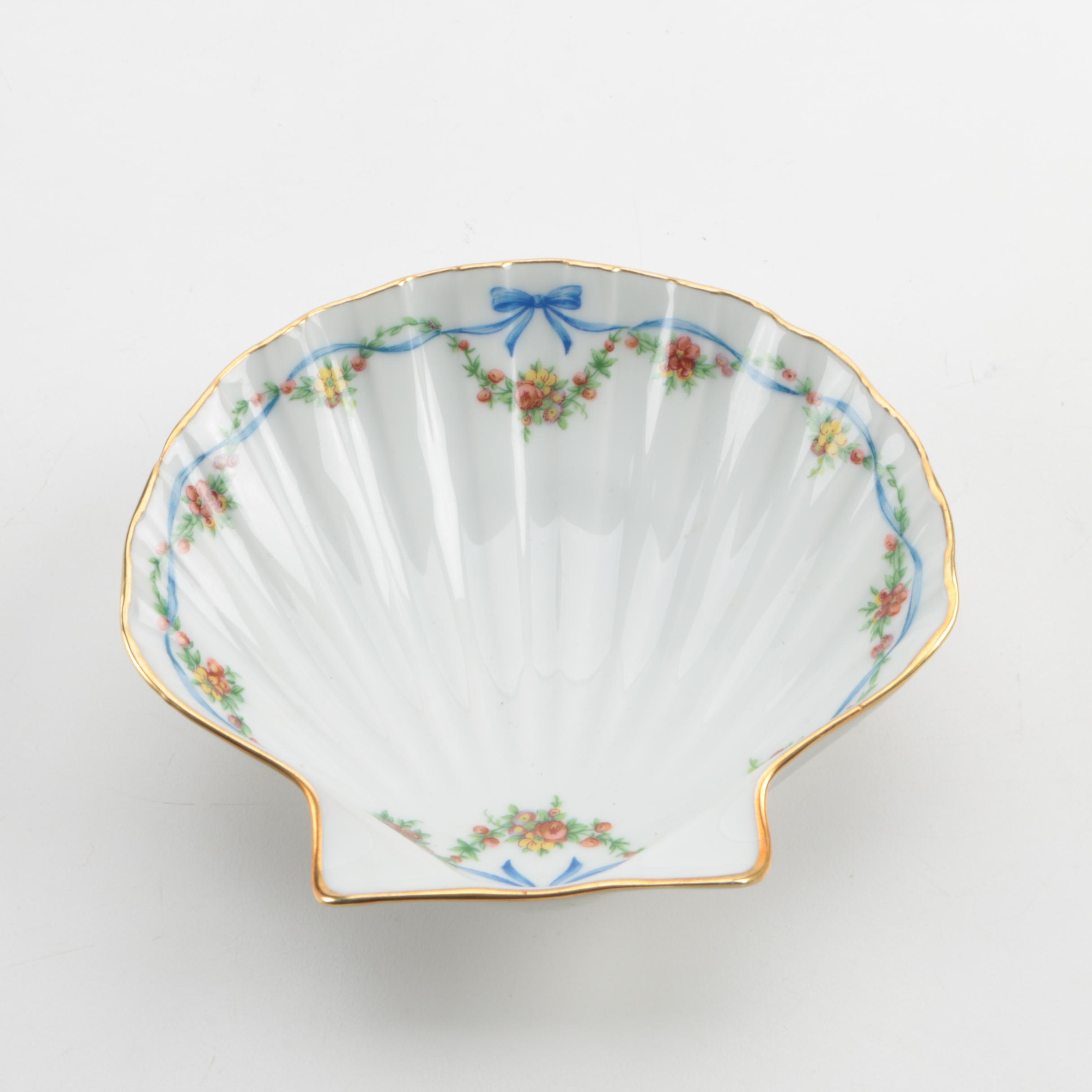 Limoges Porcelain Shell Dish EBTH