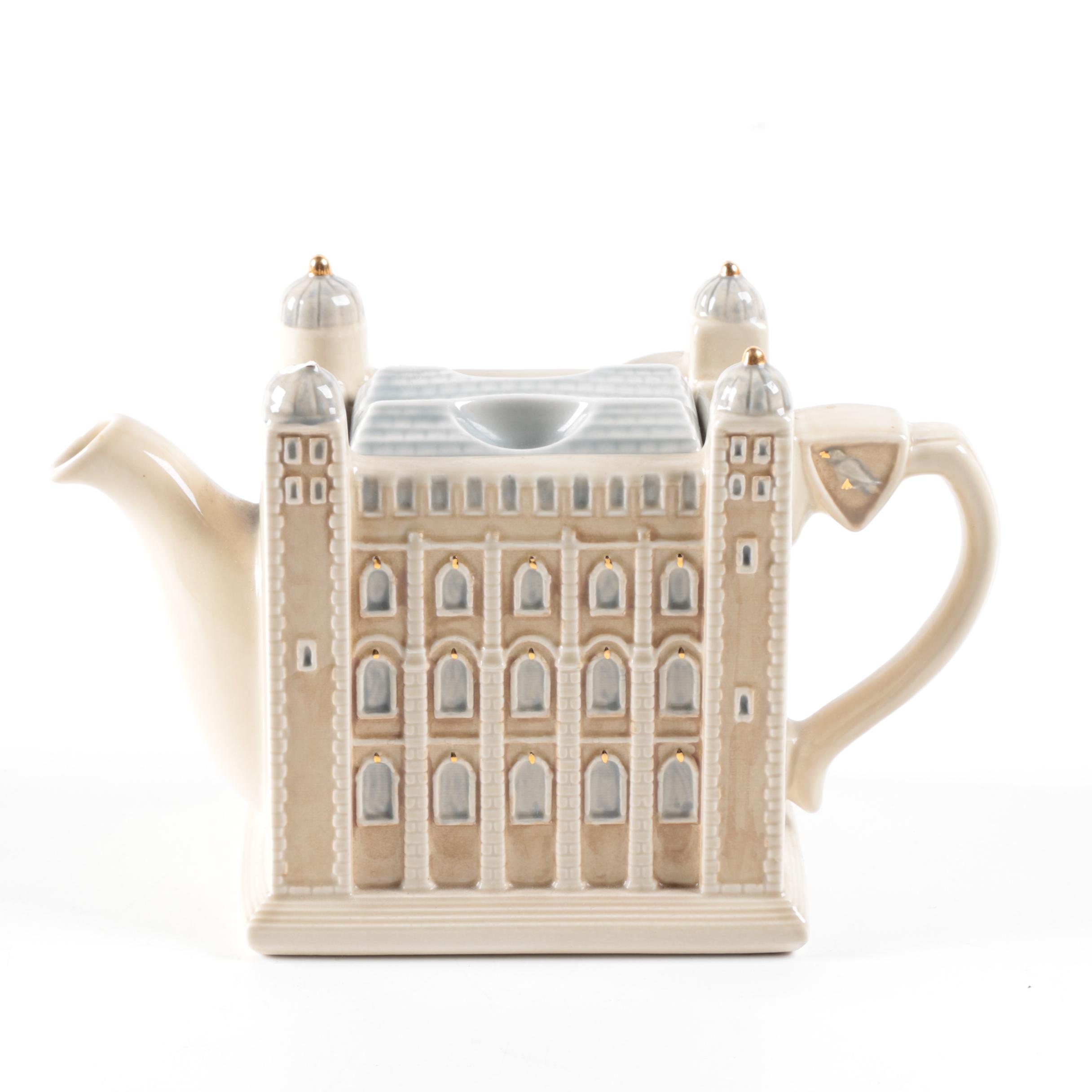 James Sadler "Tower of London" Ceramic Teapot EBTH