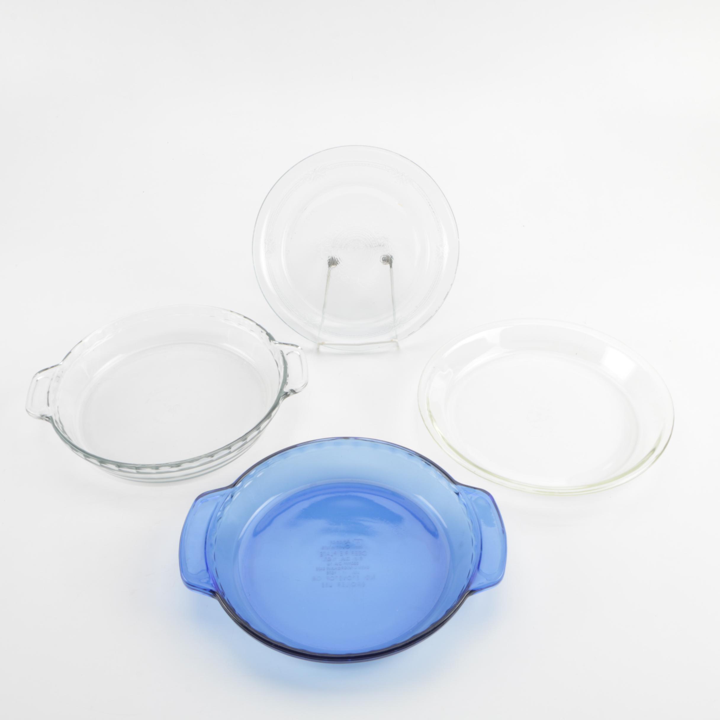 Anchor Hocking and Fire King Glass Pie Pans EBTH