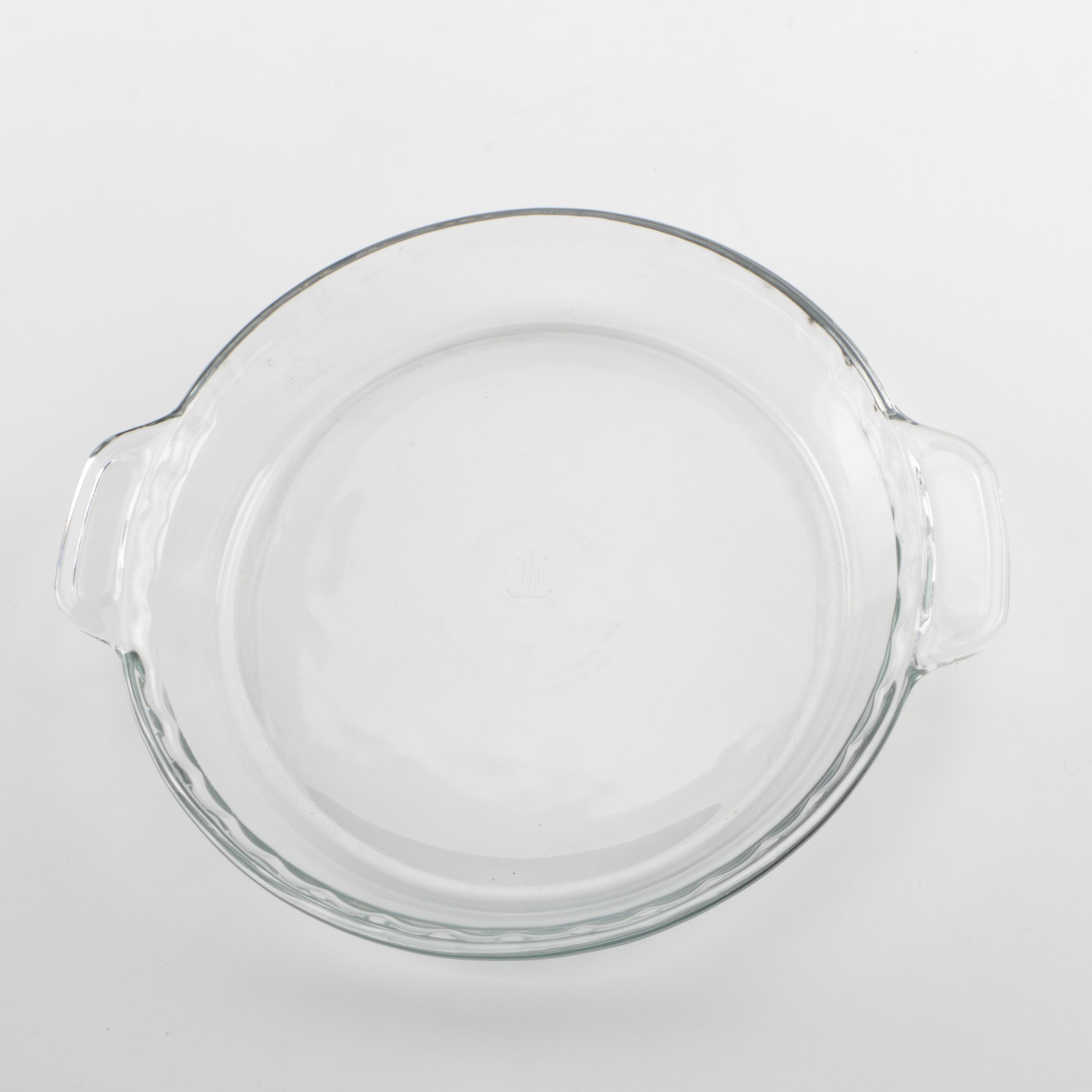 Anchor Hocking and Fire King Glass Pie Pans EBTH