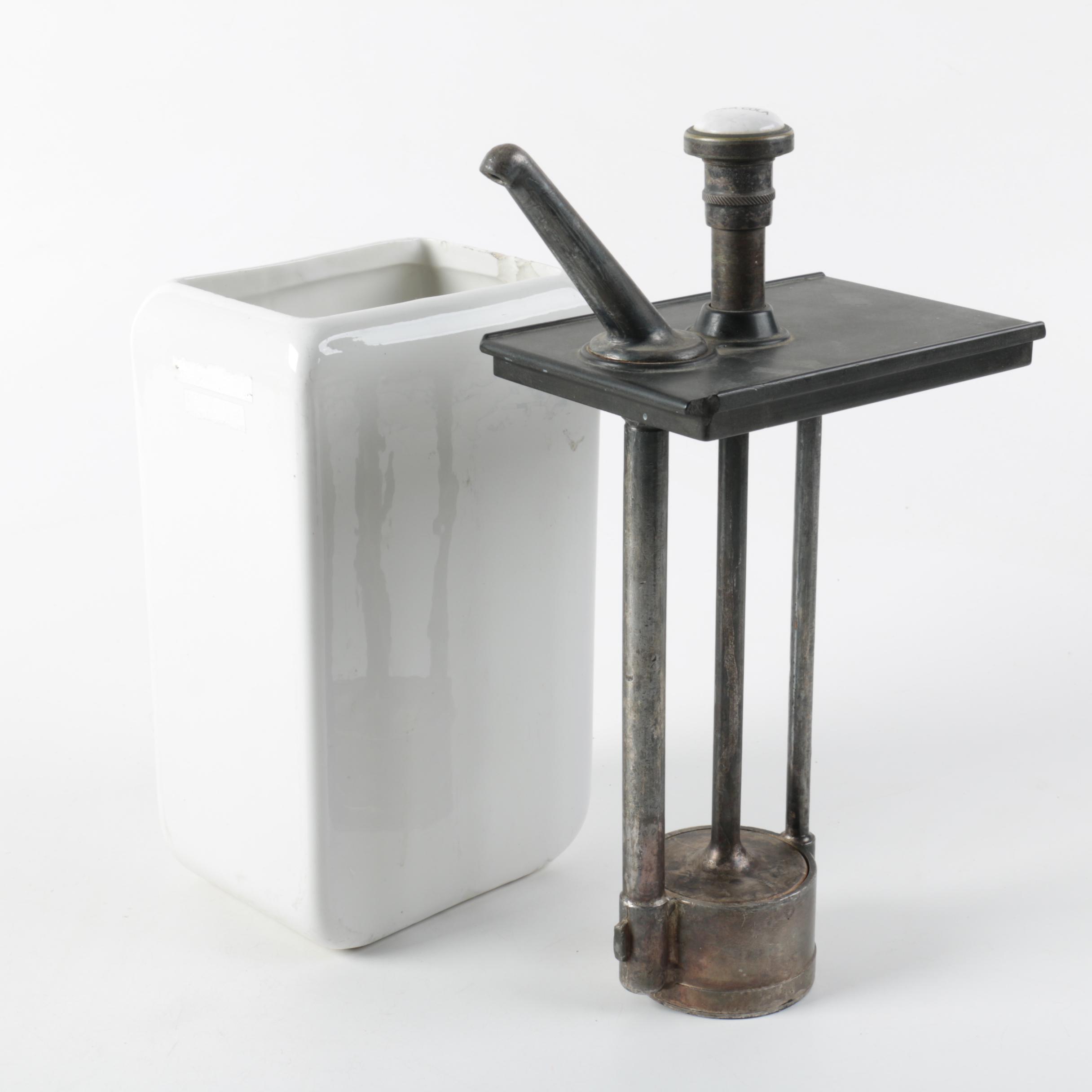 Vintage "The Liquid" Soda Syrup Dispenser Featuring CocaCola Labeled