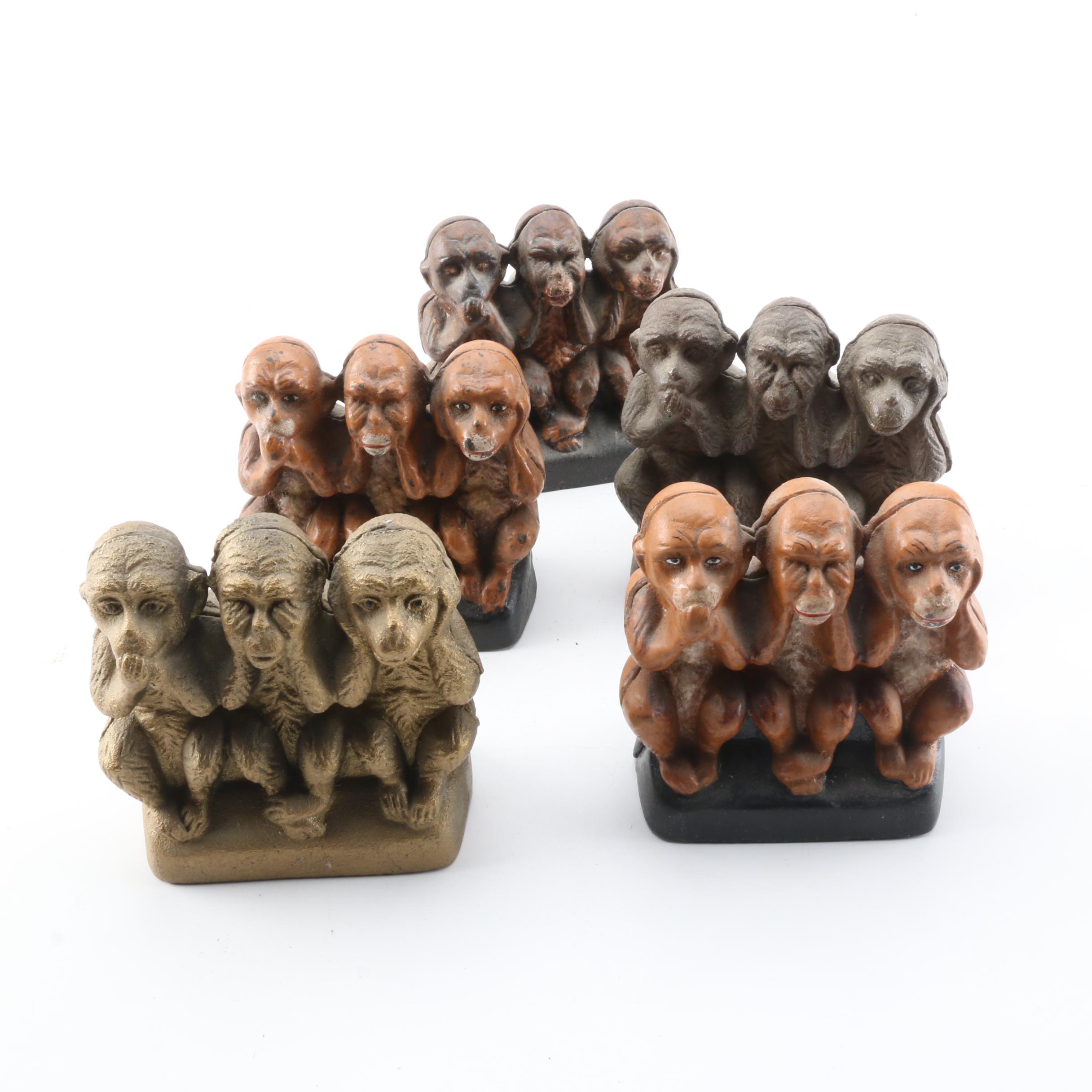 "Three Wise Monkeys" Coin Banks EBTH
