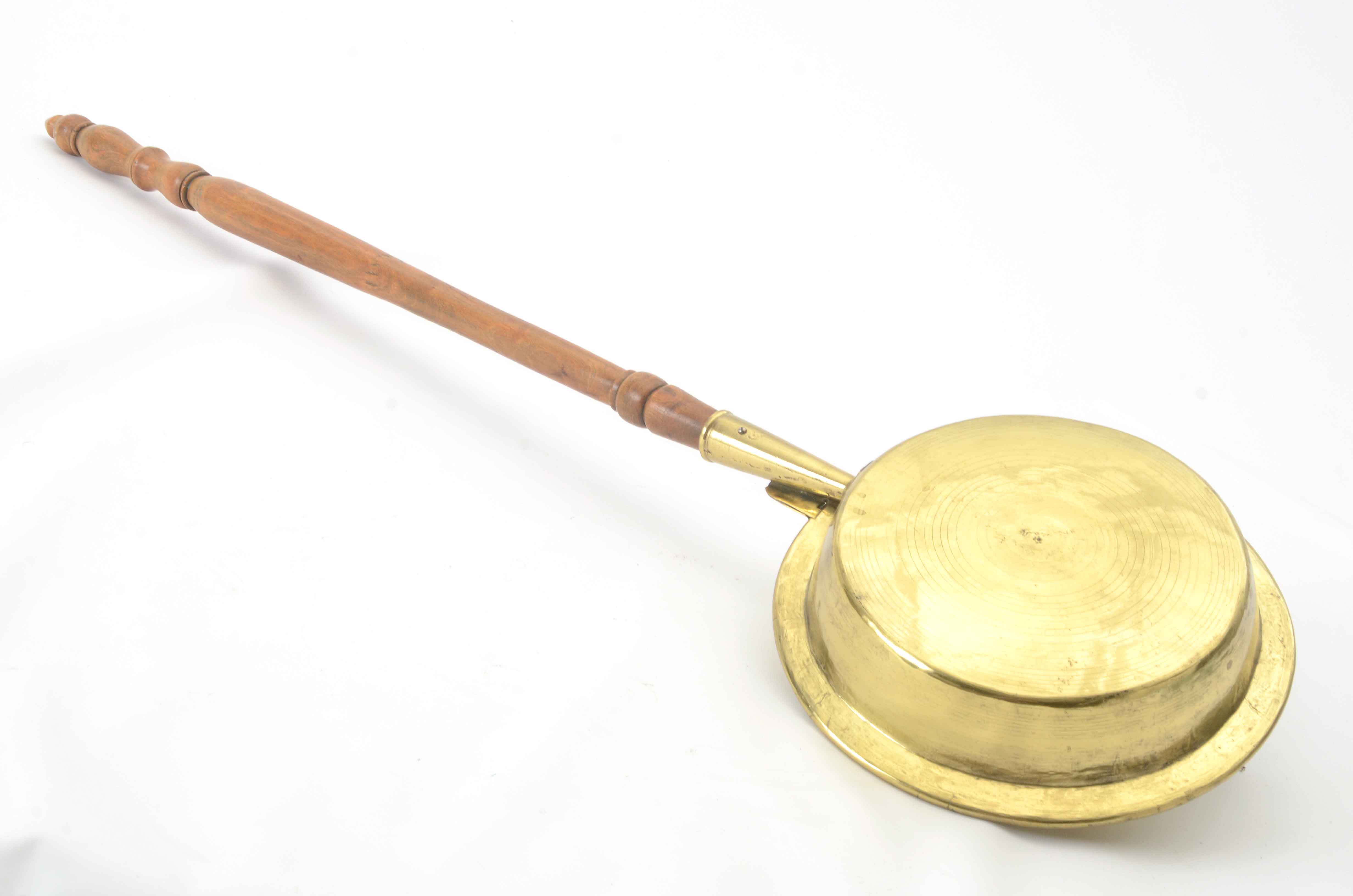 Vintage Brass Bed Warmer EBTH