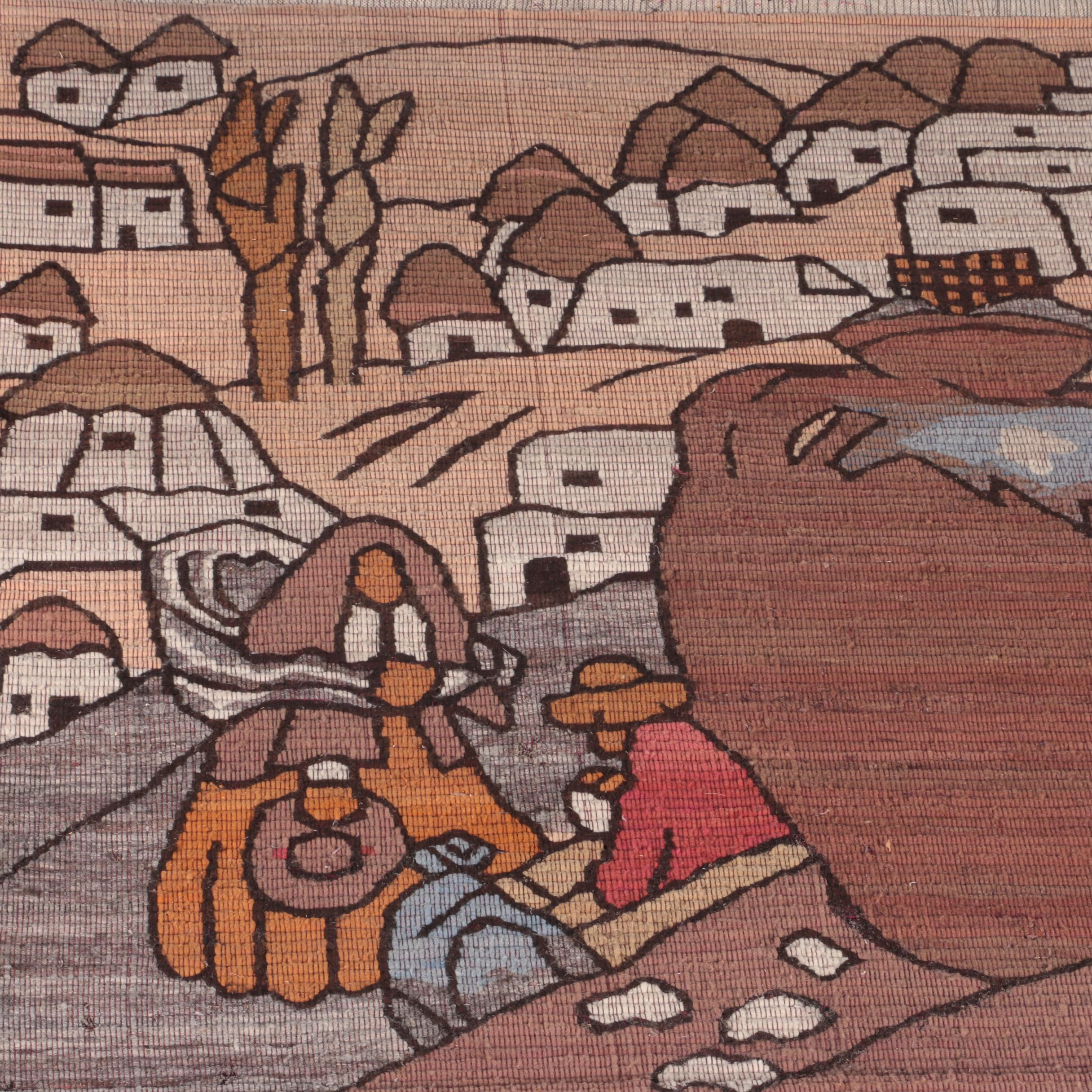 HandWoven Indigenous South American Pictorial Tapestries EBTH