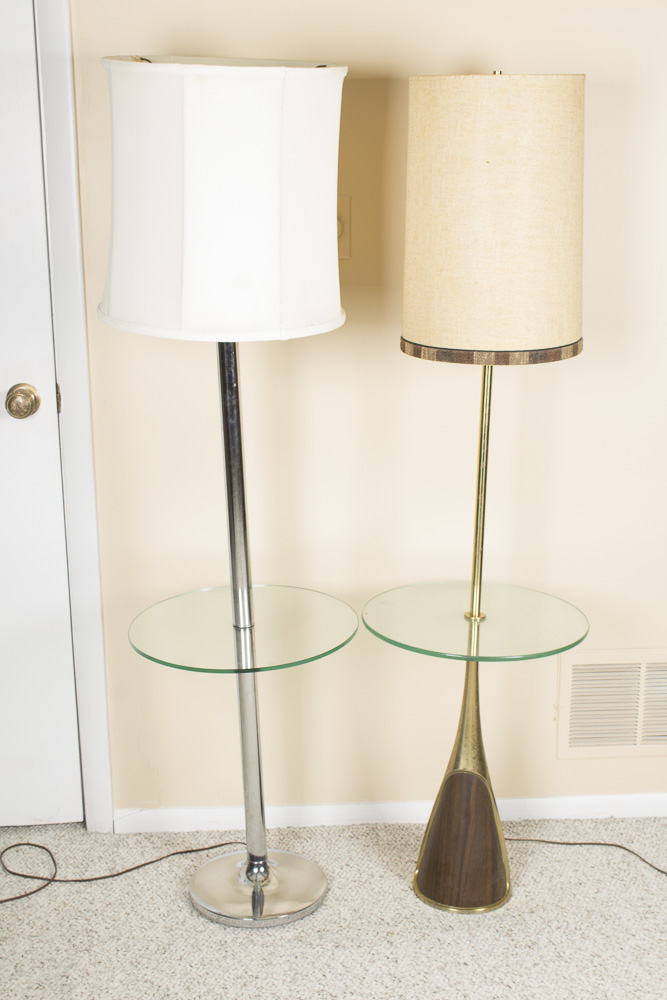 Vintage Floor Lamp Tray Tables EBTH