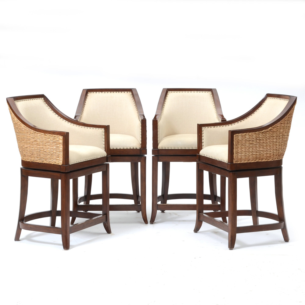 Frontgate "Sheldon" Swivel Counter Height Bar Stool EBTH