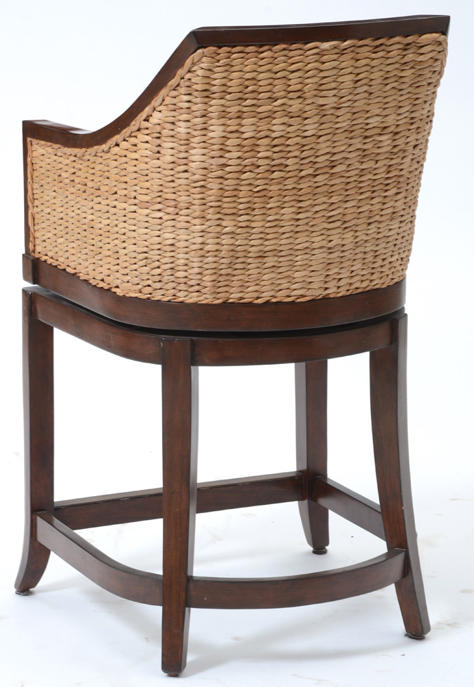 Frontgate "Sheldon" Swivel Counter Height Bar Stool EBTH