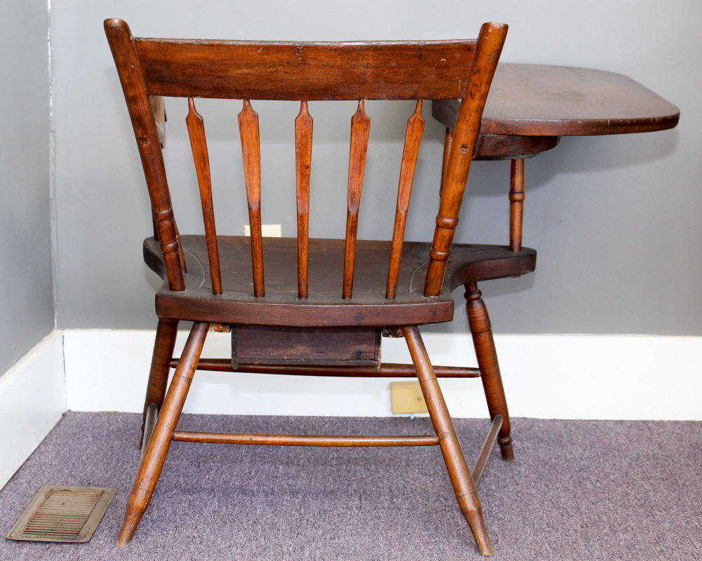 Antique Arrow Back WritingArm Chair EBTH