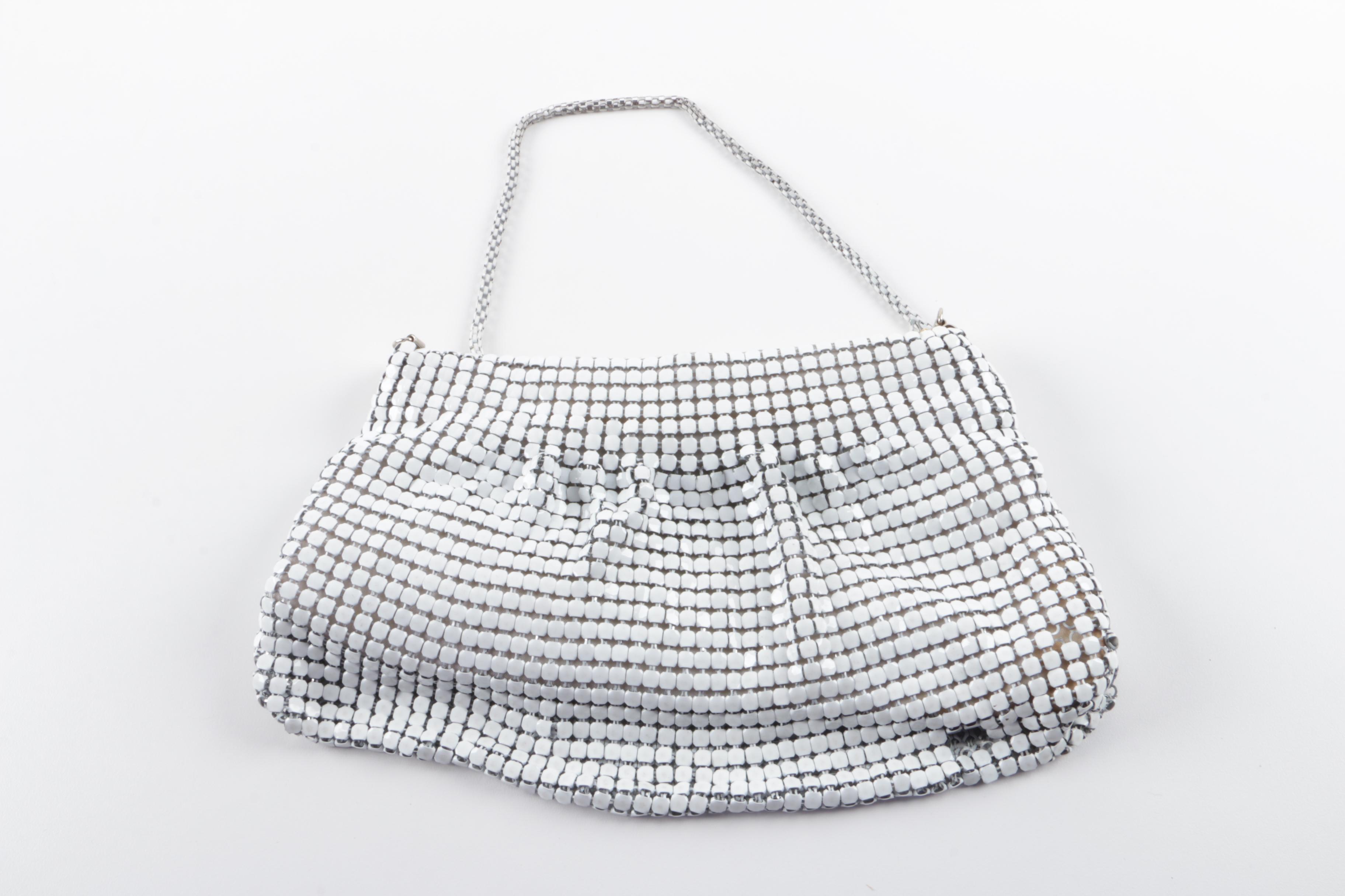 White Metal Mesh and Beaded Handbags EBTH