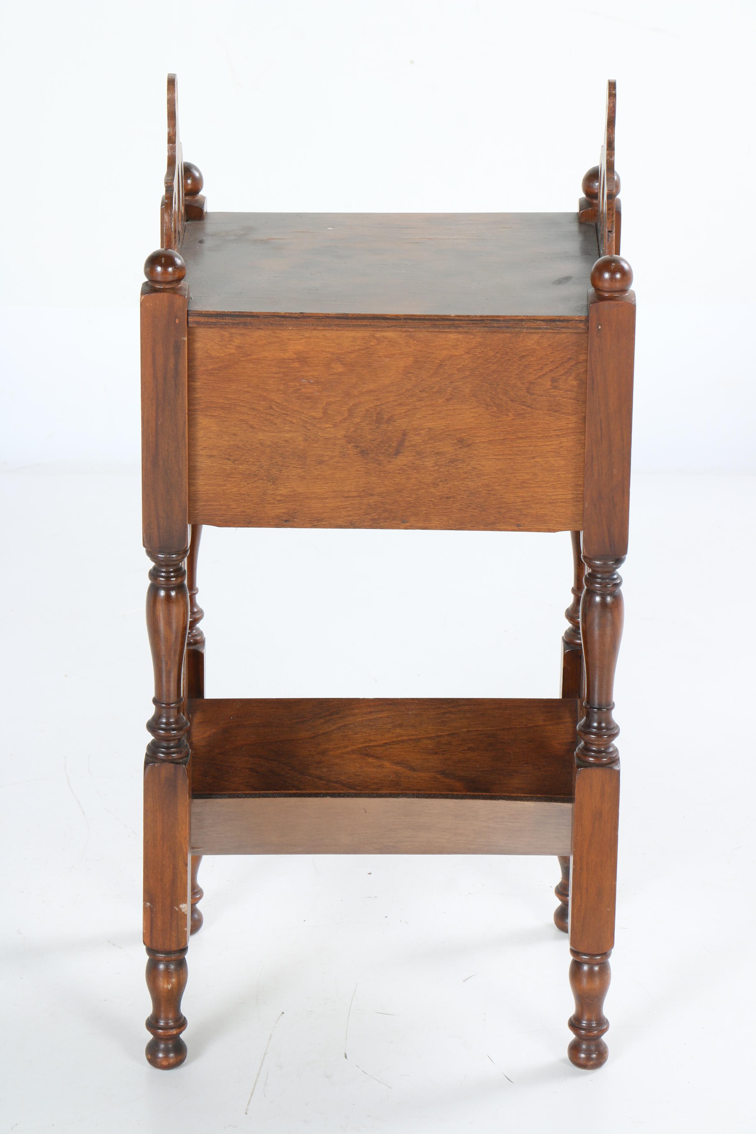 Vintage Walnut Humidor Stand EBTH