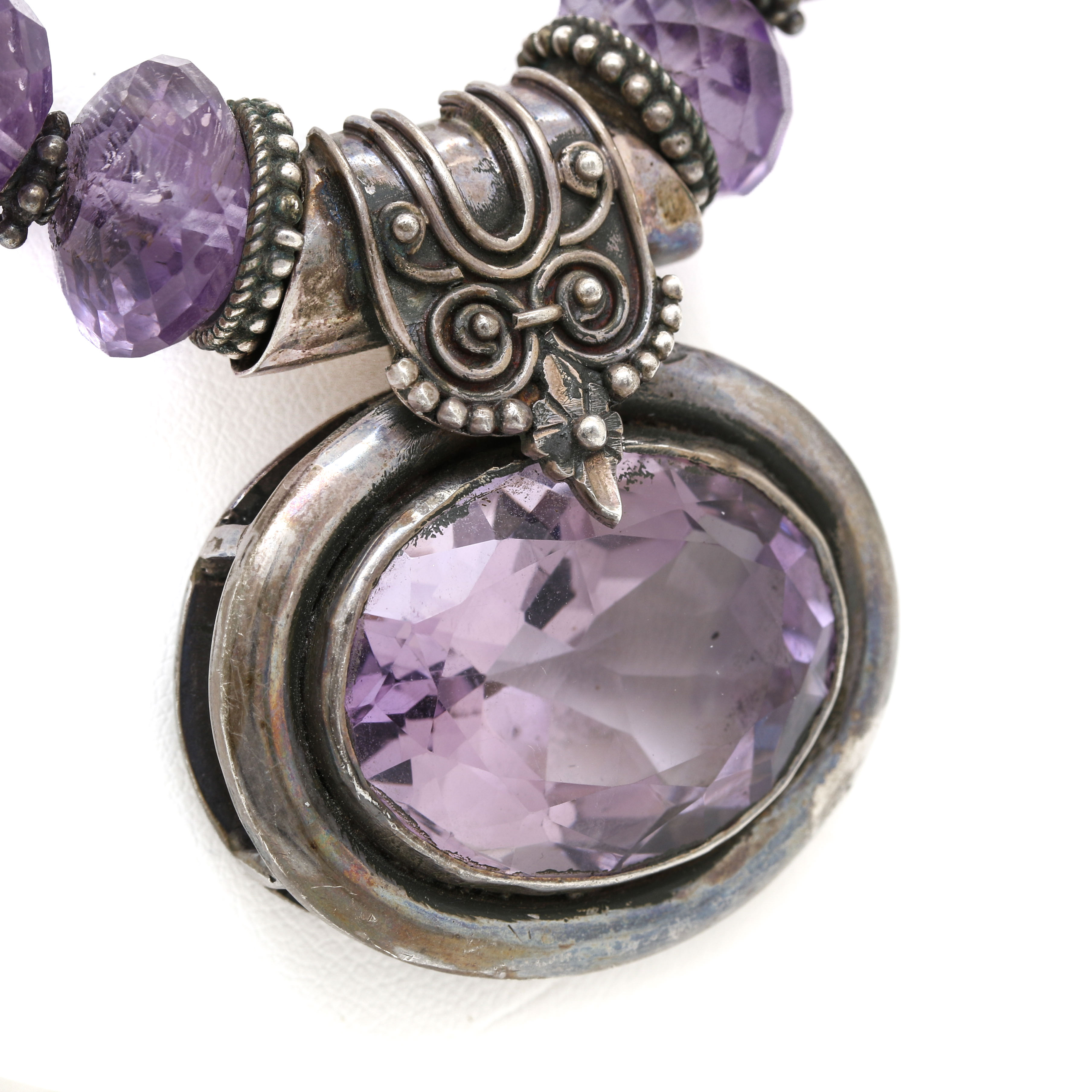 sterling-silver-amethyst-necklace-ebth