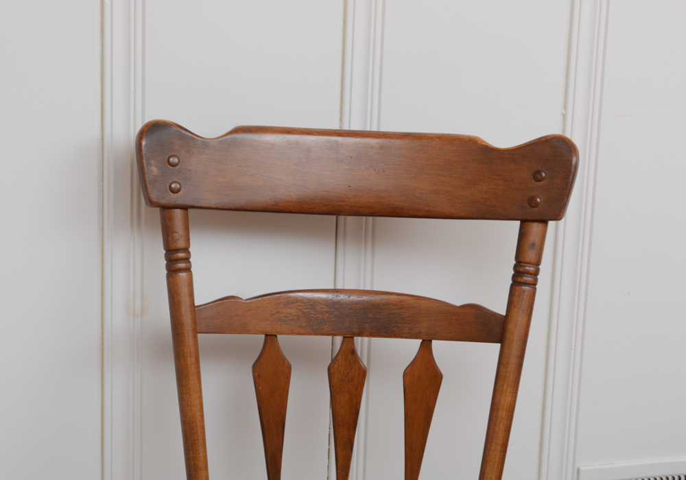 Vintage Maple Dining Chairs by Temple Stuart EBTH