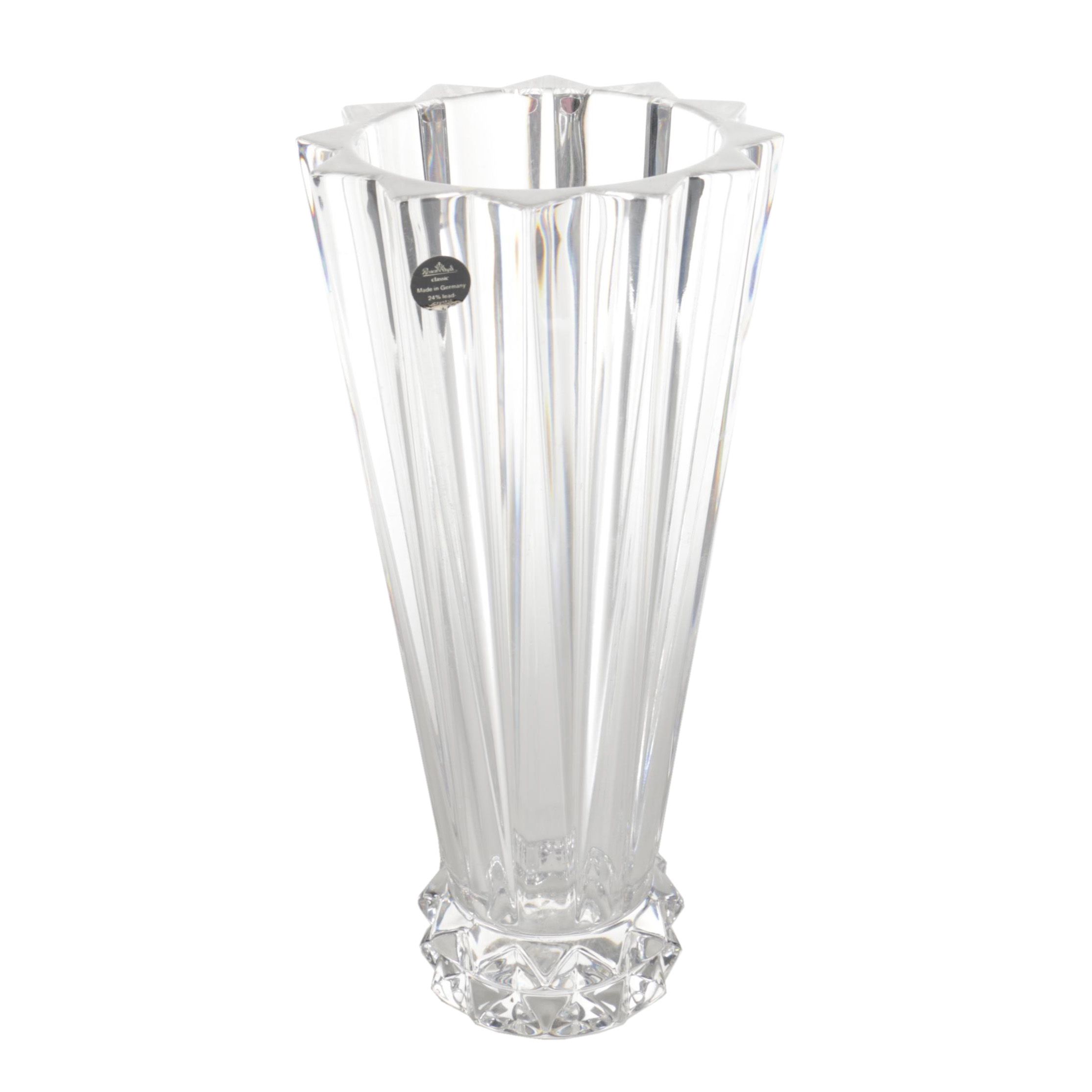 Rosenthal Blossom Crystal Vase Ebth