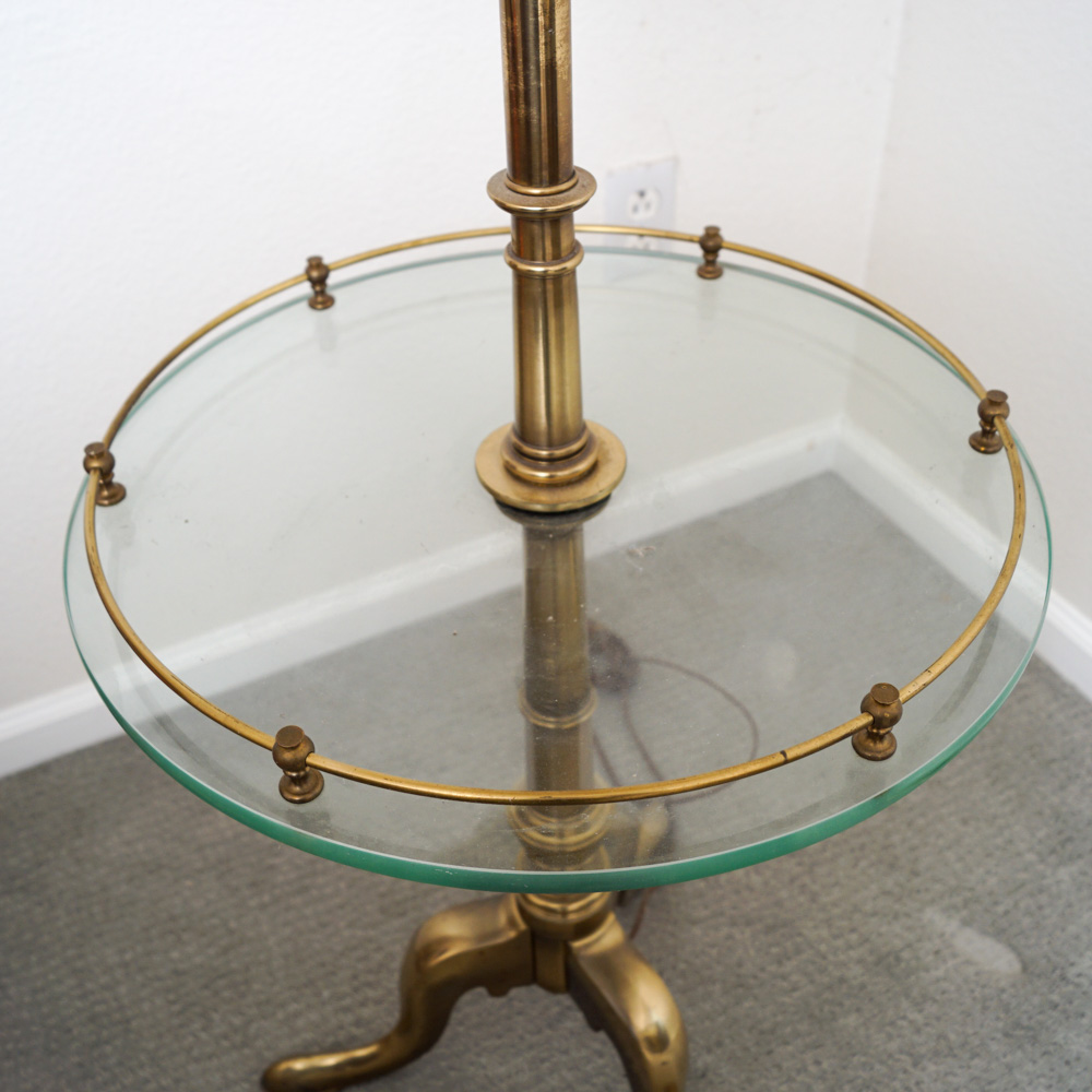 Vintage Tray Table Floor Lamp | EBTH