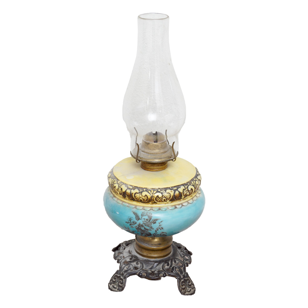Vintage Ceramic Oil Lamp EBTH
