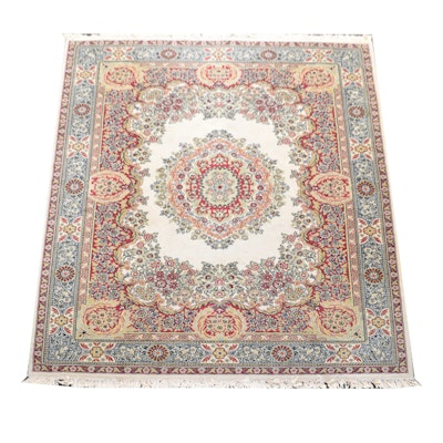 Power-Loomed Persian Style Wool Area Rug