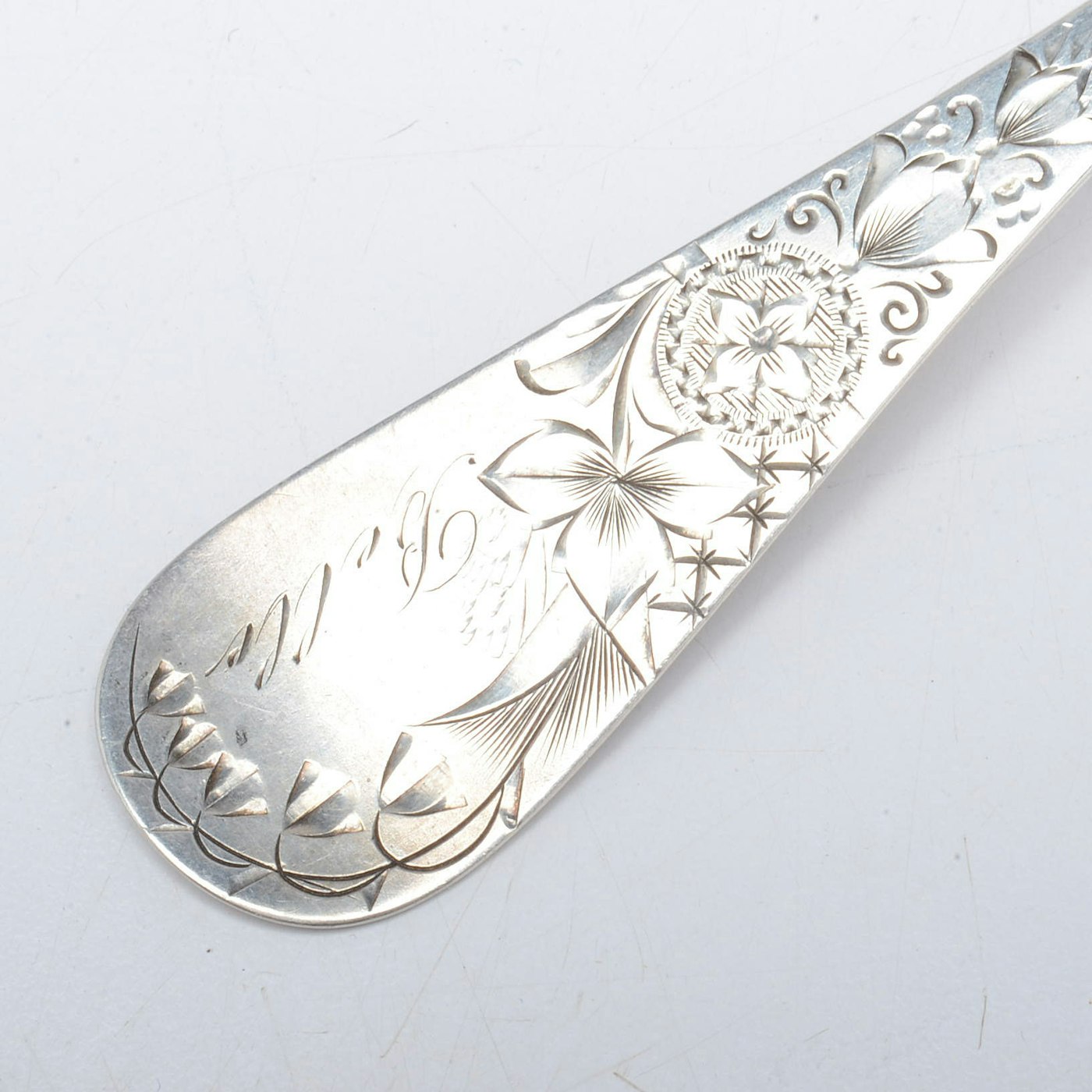 Whiting Manufacturing Co. Sterling Silver Spoon with Glass and Sterling ...