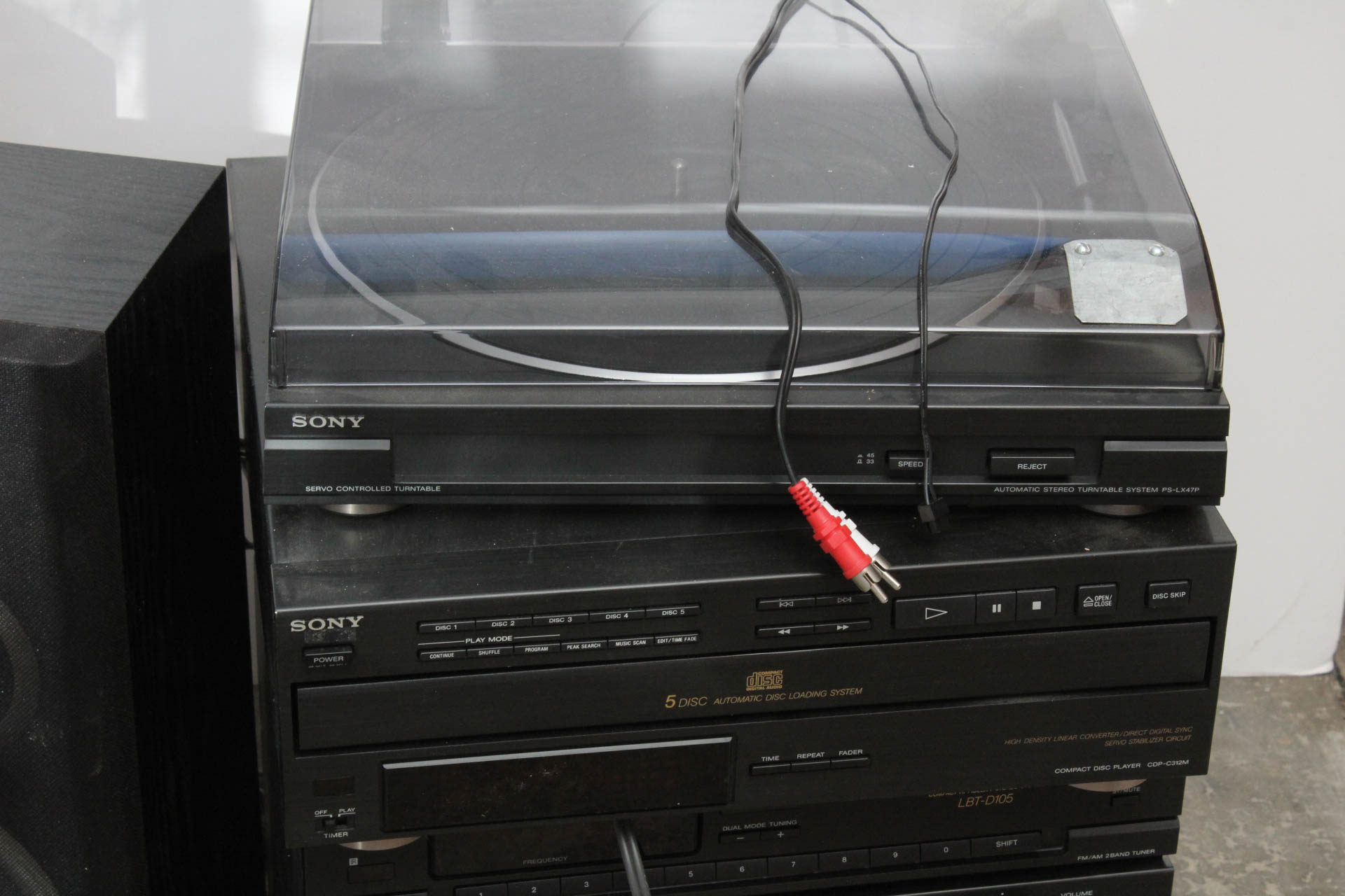 Sony Stereo System with Turntable, Speakers, and CD Player EBTH