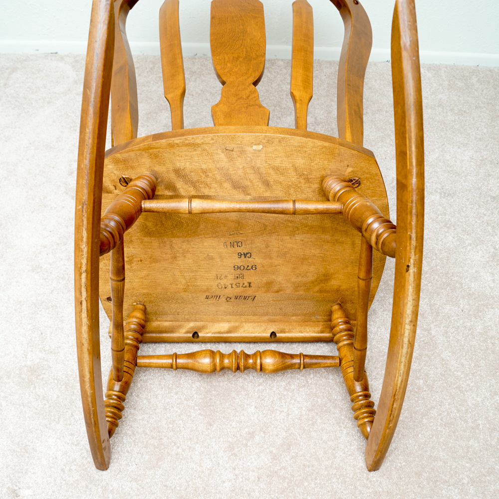 Vintage Maple Rocking Chair by Ethan Allen EBTH