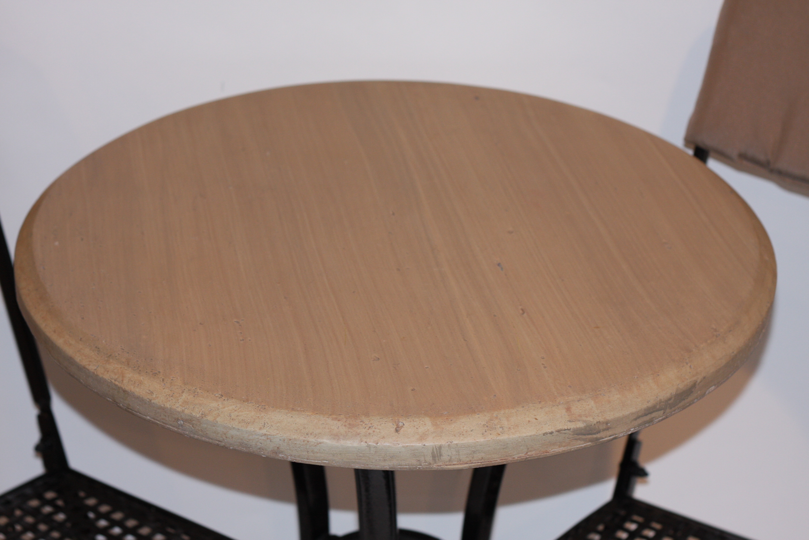 Stone Top Patio Table and Two Chairs from Hampton Bay EBTH