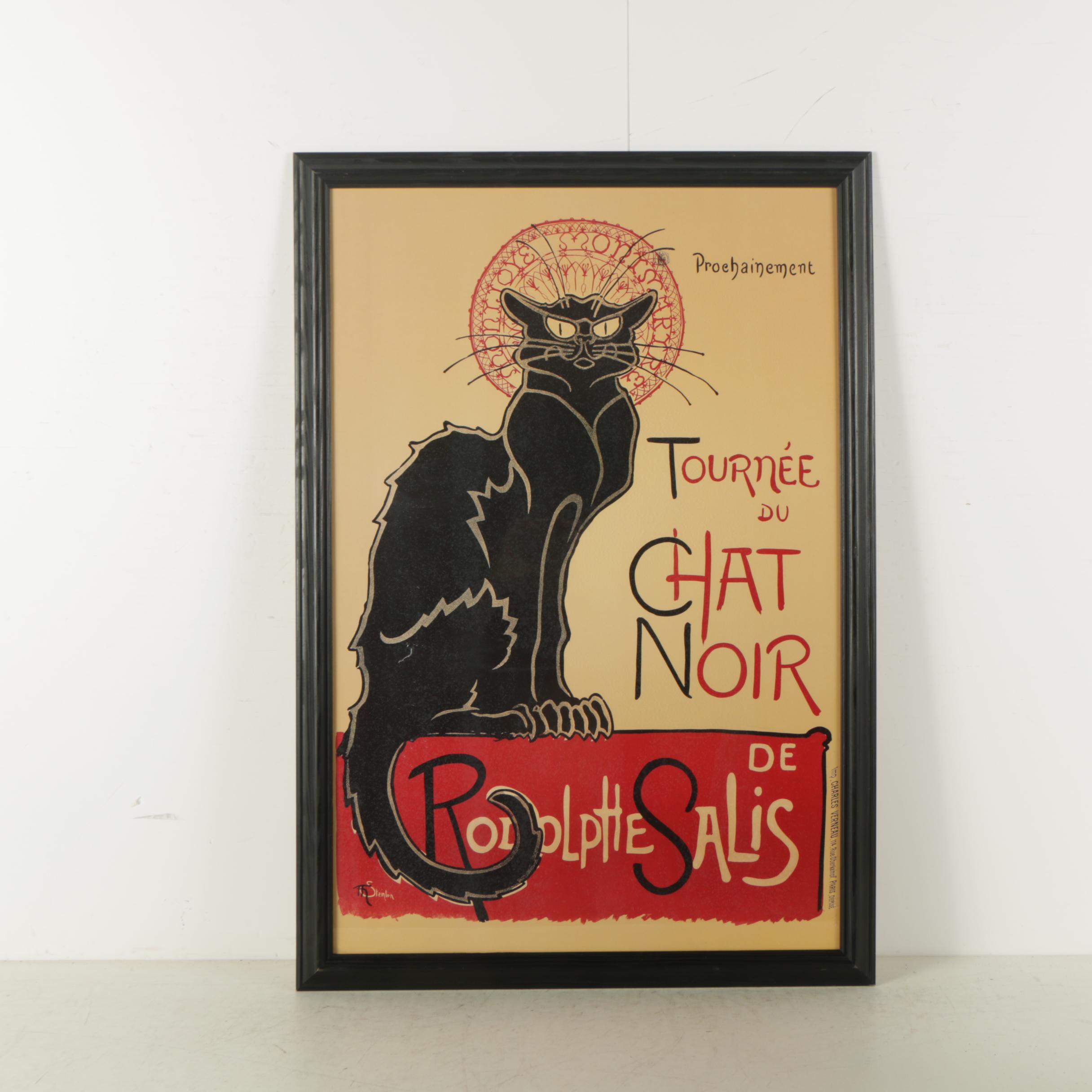 Offset Lithograph After Théophile Alexandre Steinlen Le Chat Noir