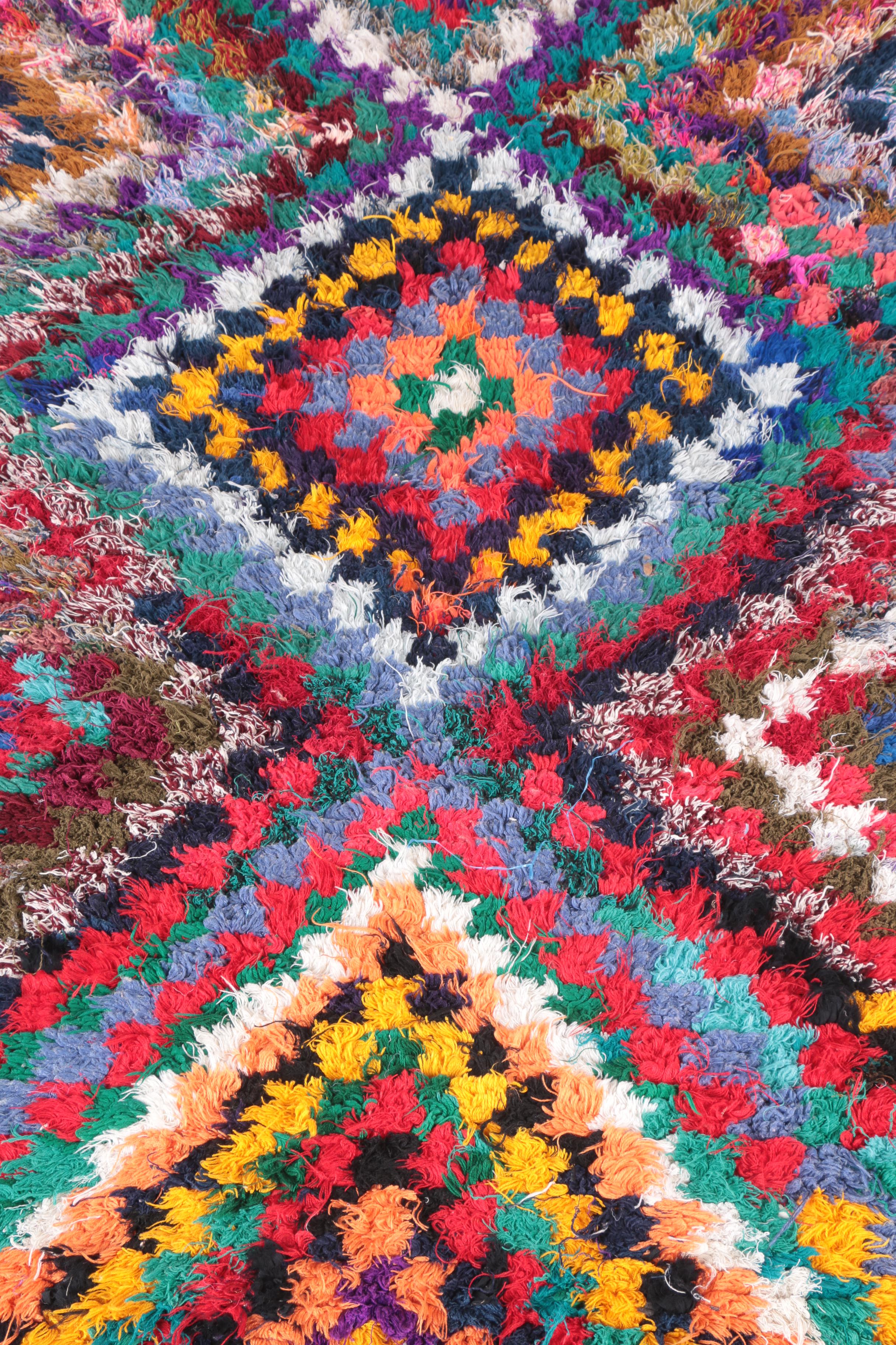 HandKnotted Moroccan Berber Shaggy Wool Area Rug EBTH