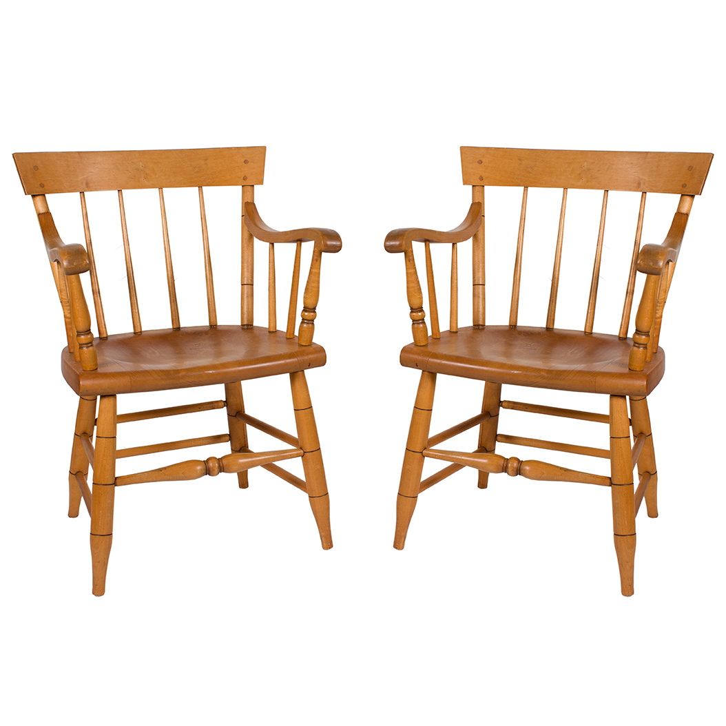 Colonial Style Wooden Armchairs EBTH